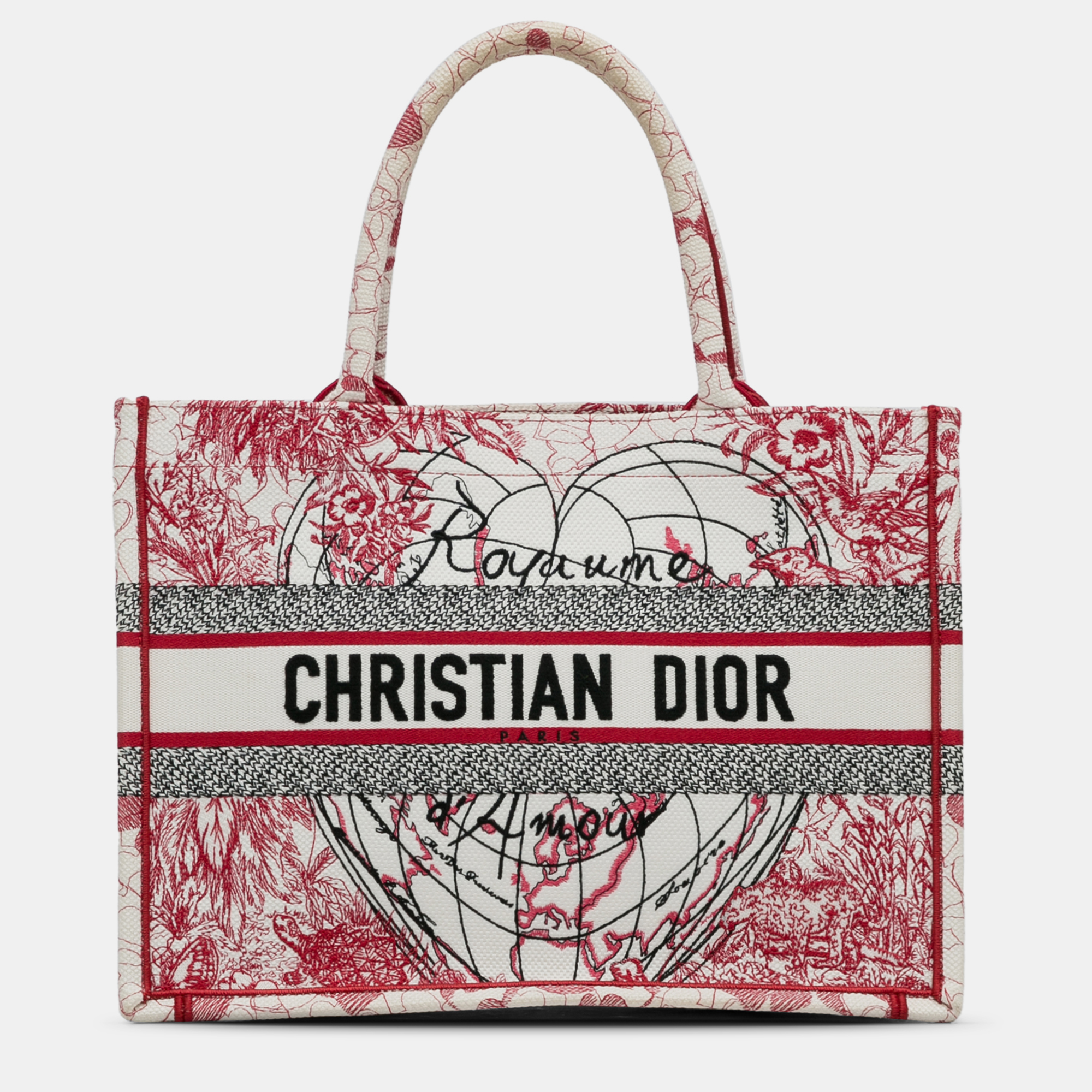 

Dior Medium Royaume d'Amour Book Tote, Red