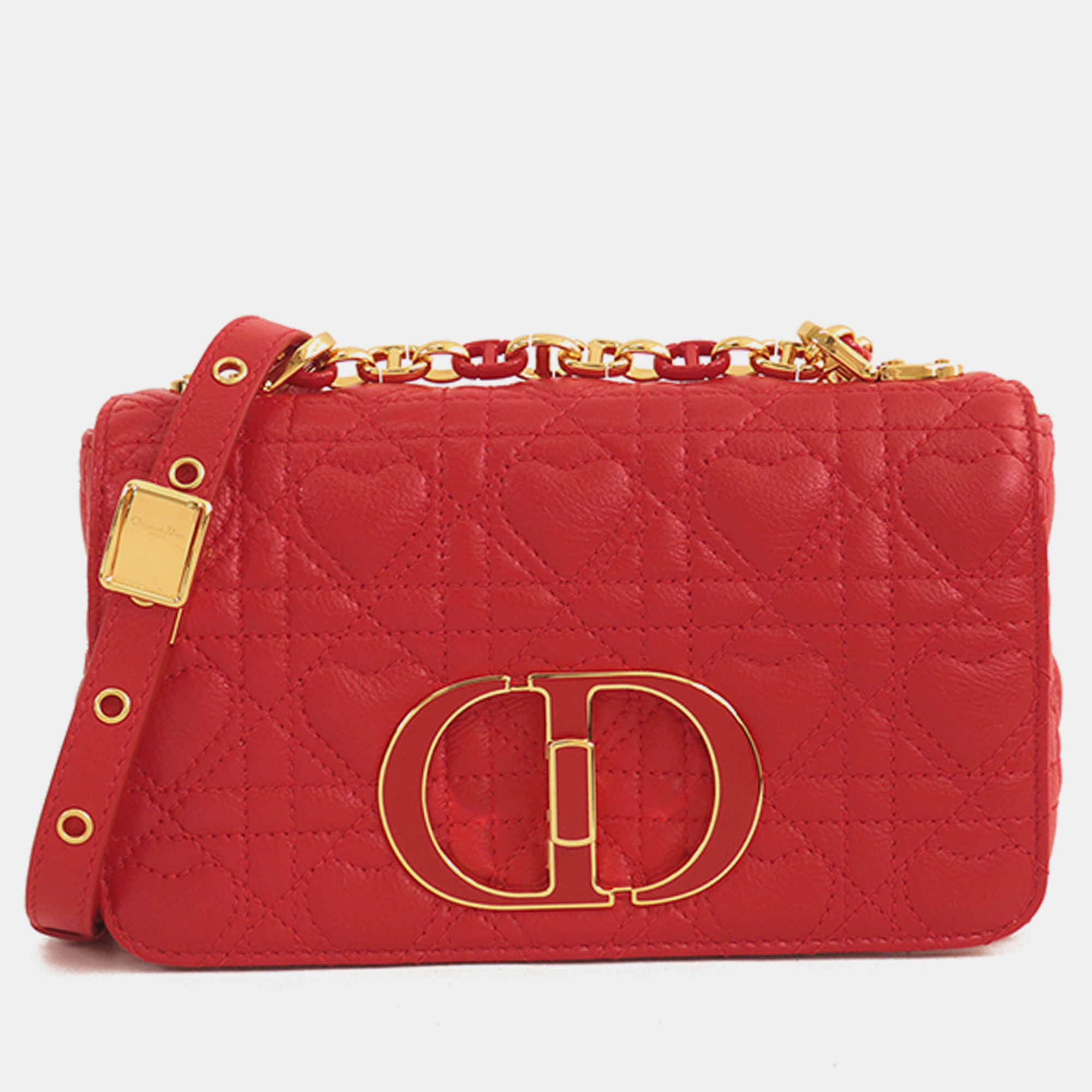 

Dior Small Dioramour Cannage Caro, Red