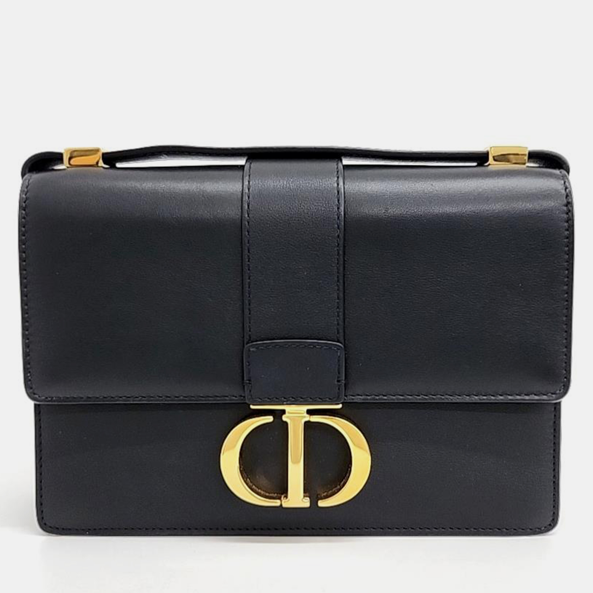 Pre-owned Dior Christian  30 Montaigne Small Bag In Black