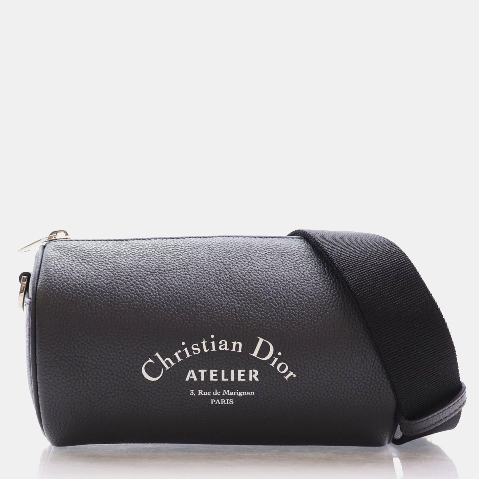

Dior Blue/Black Leather Roller Pouch Shoulder Bag