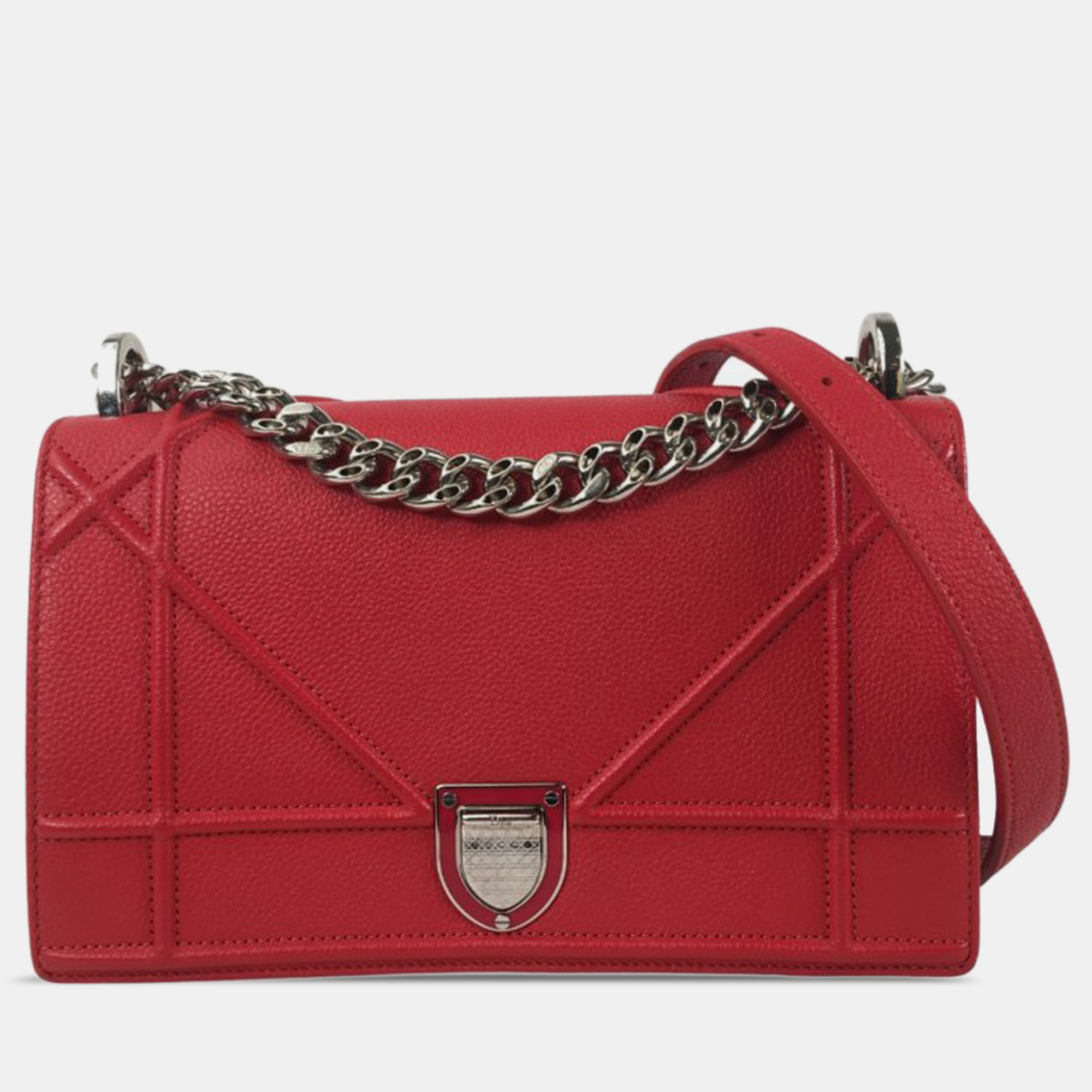 

Dior Small Diorama Flap, Red