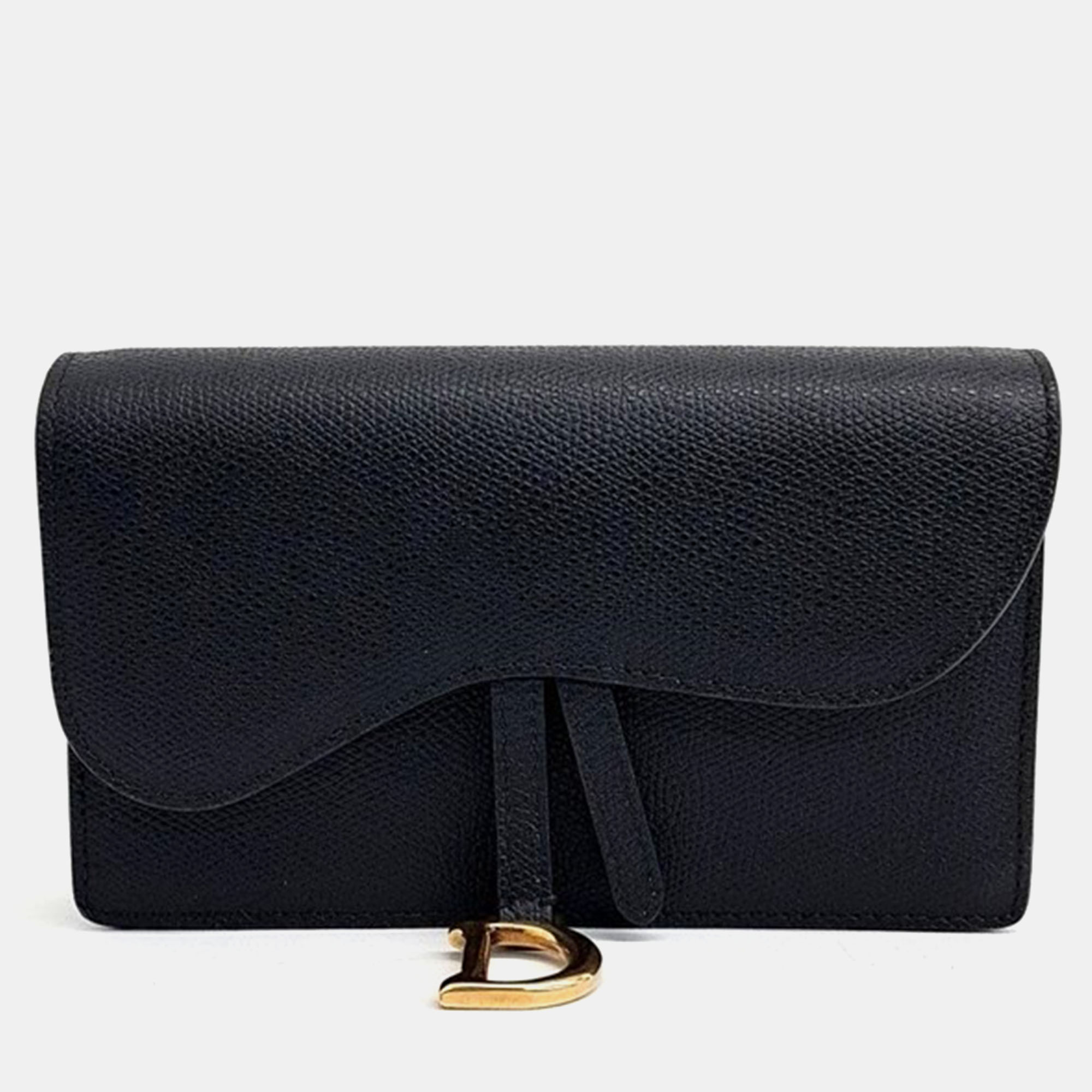

Christian Dior Saddle Belt Bag, Black