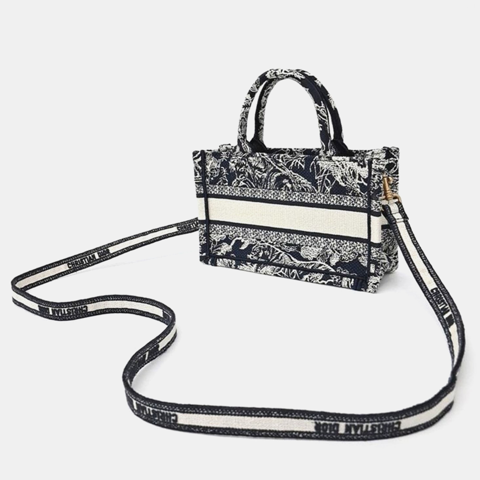 Christian Dior Book Tote Mini Strap Bag 