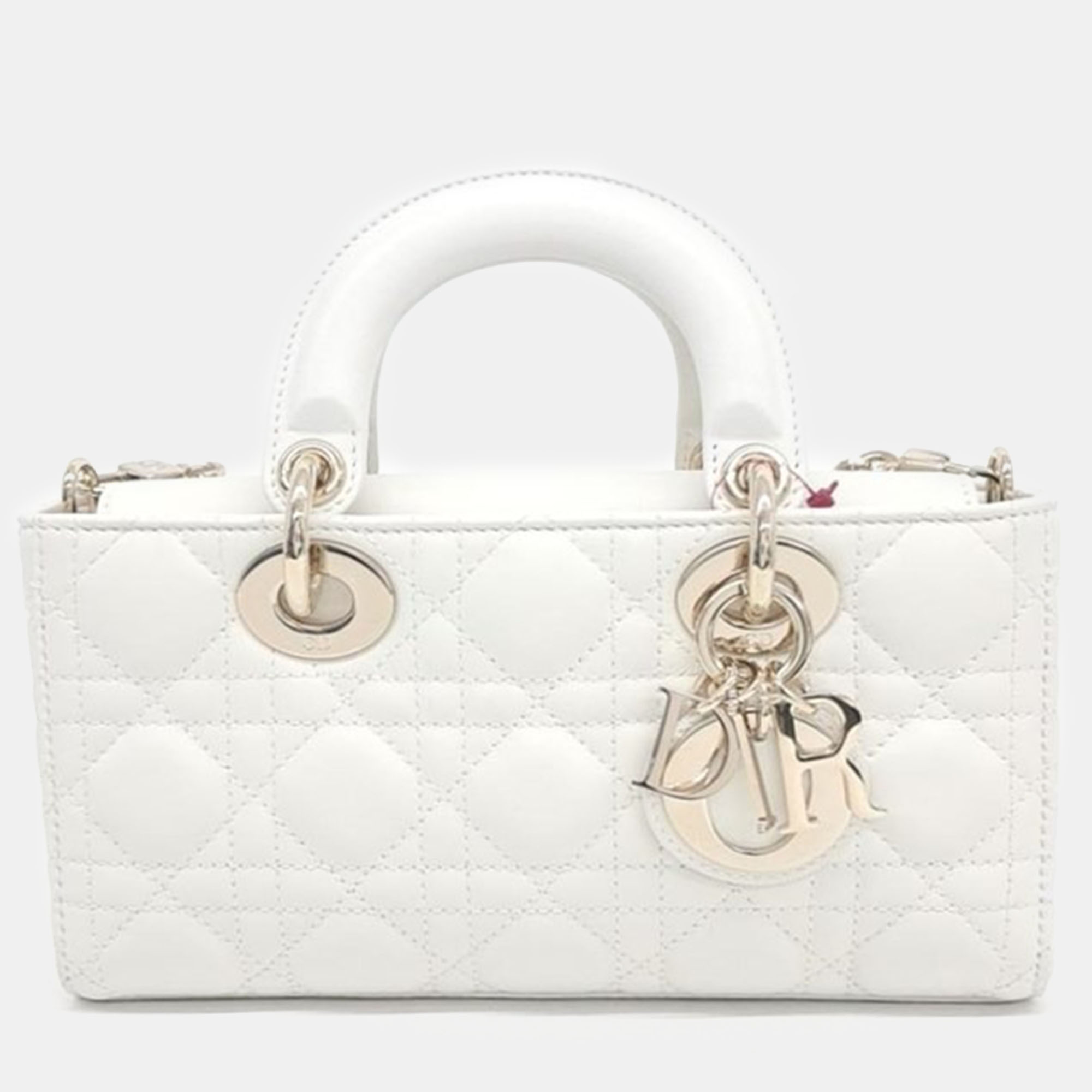 

Christian Dior Lady D-Joy Small handbag, White