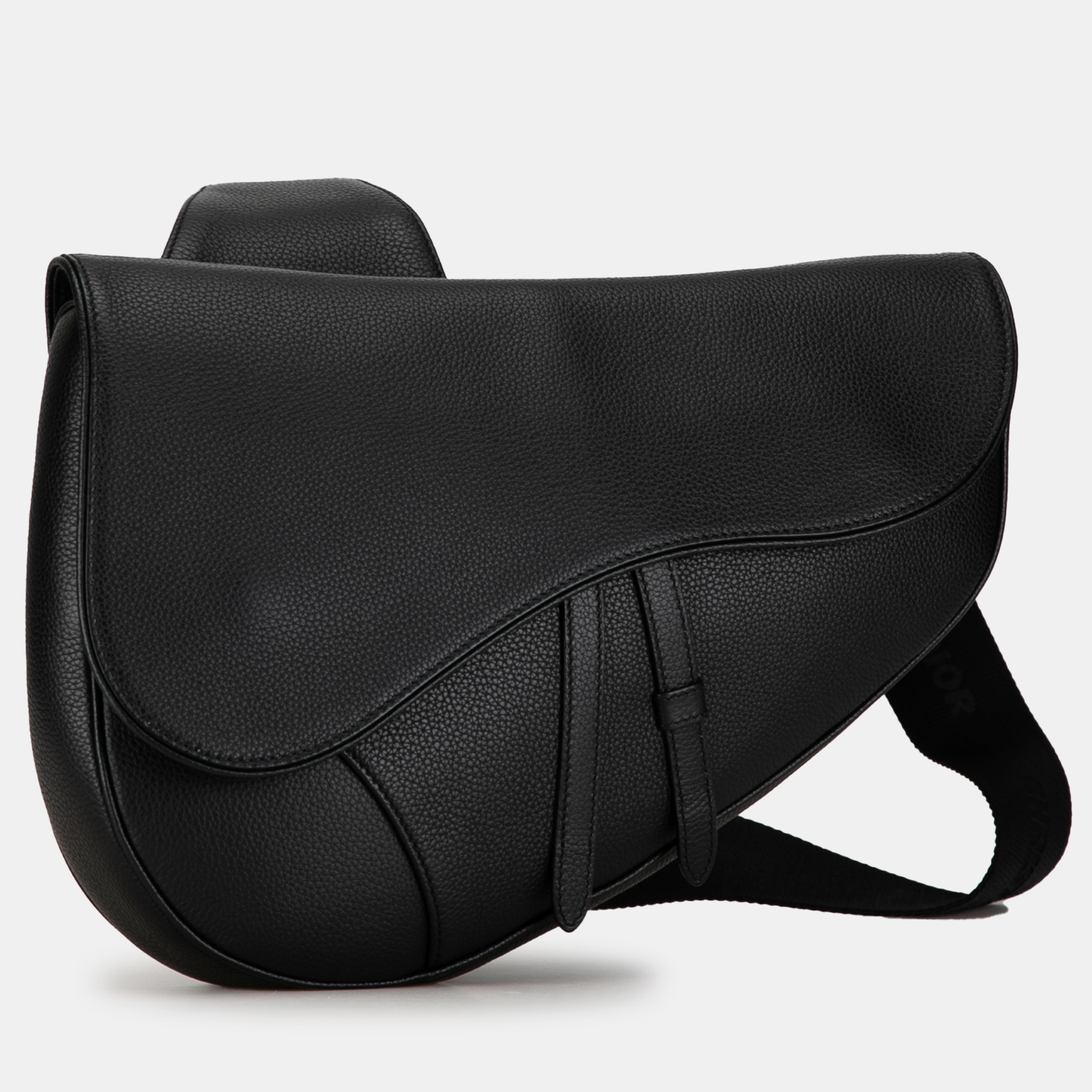

Dior Leather Saddle Crossbody Bag, Black