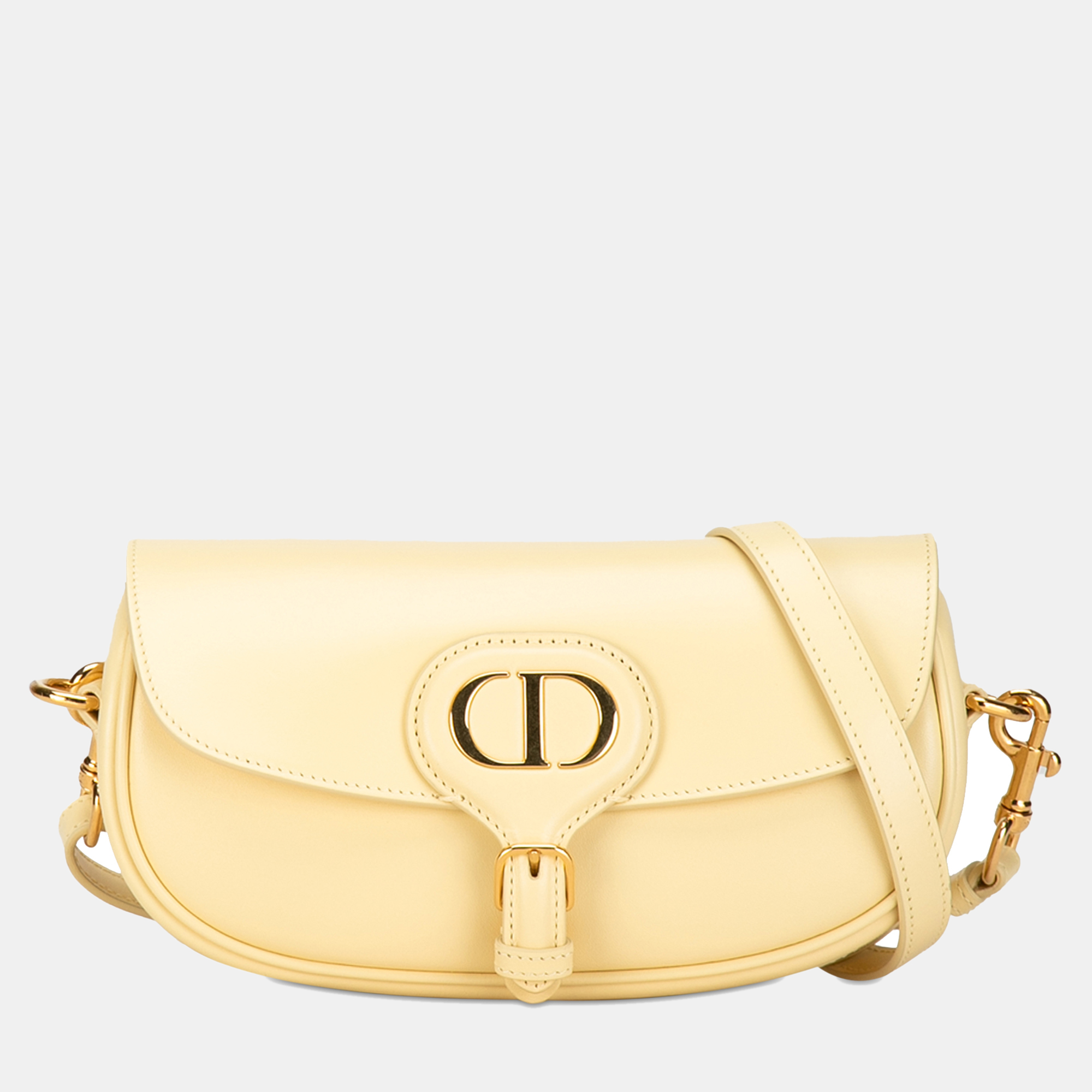 Pre-owned Dior Bobby East West Crossbody Bag In Yellow