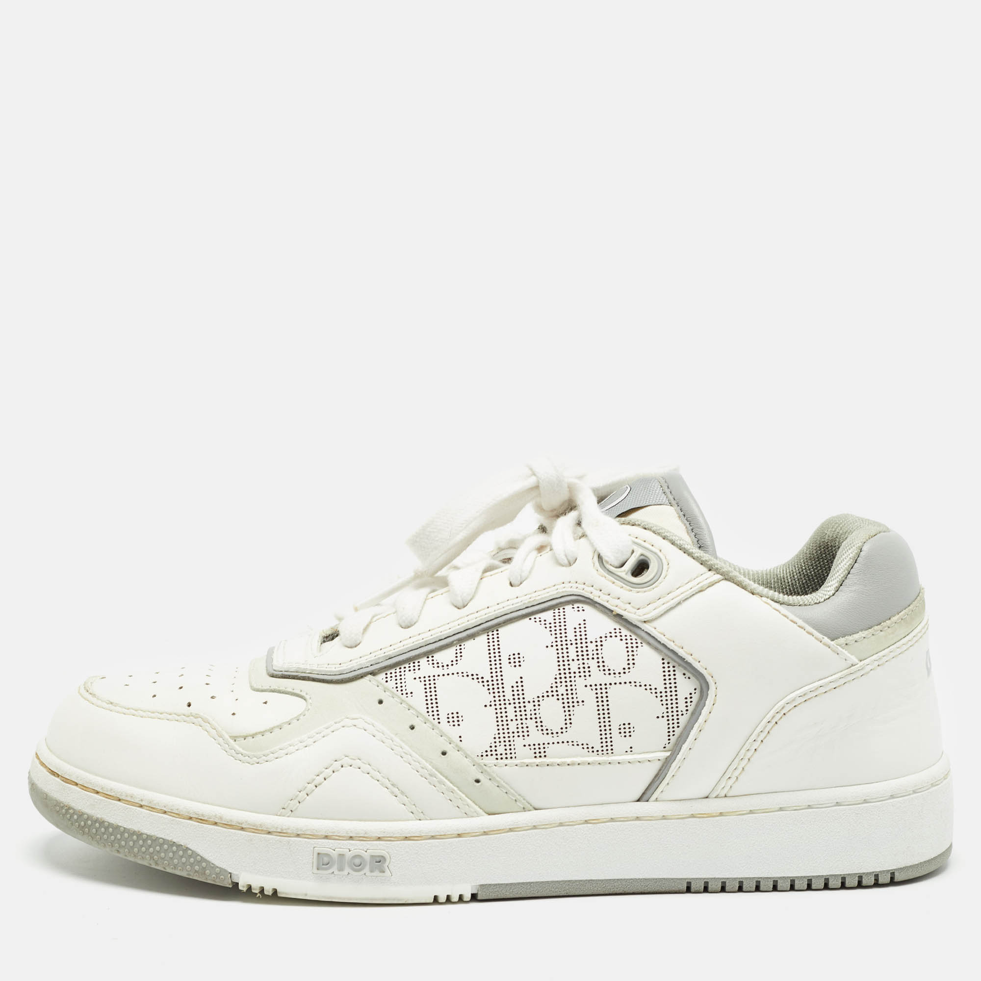

Dior White Leather B27 Lace Up Sneakers Size