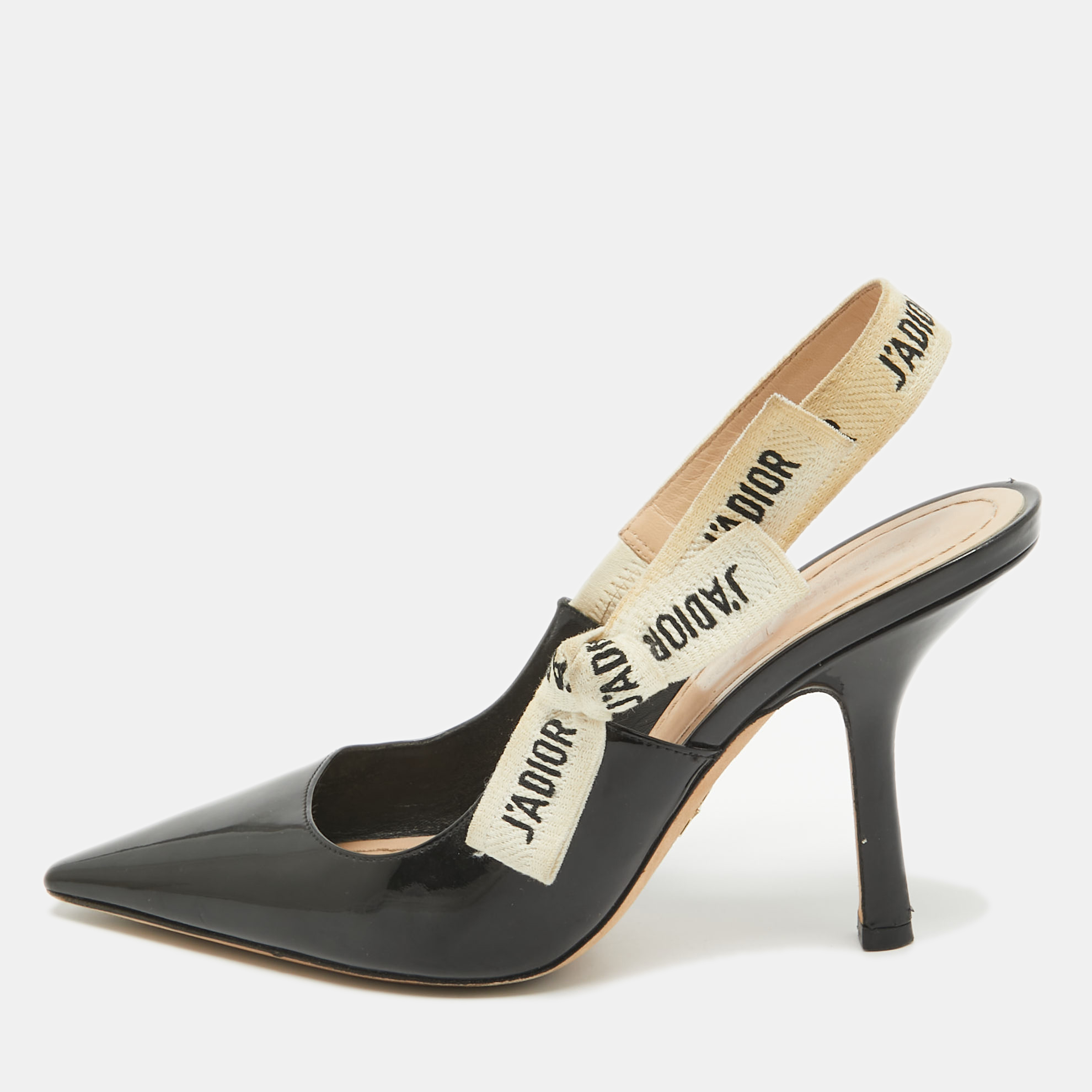 

Dior Black Patent Leather J'adior Pumps Size