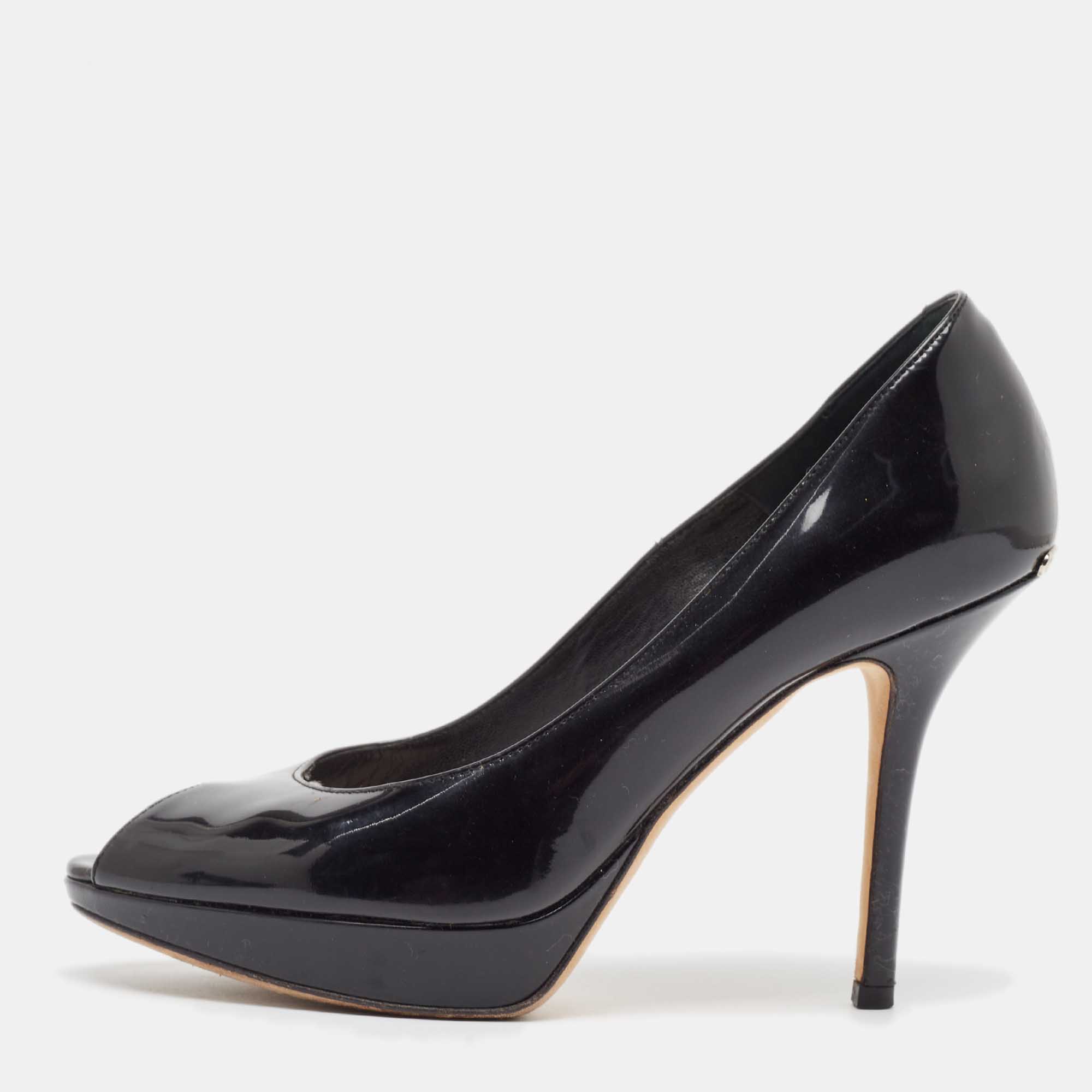 

Dior Black Patent Leather Miss Dior Pumps Size