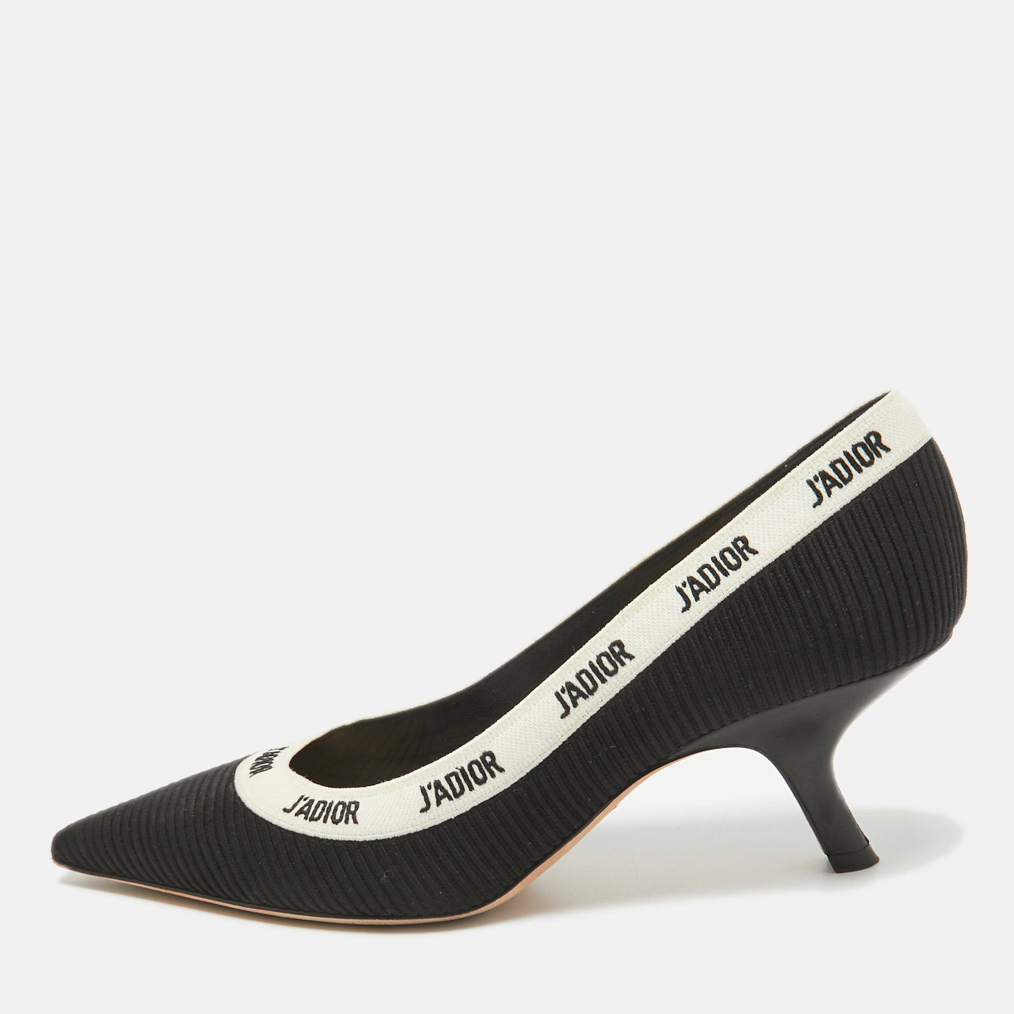 

Dior Black Technical Fabric J'adior Pumps Size