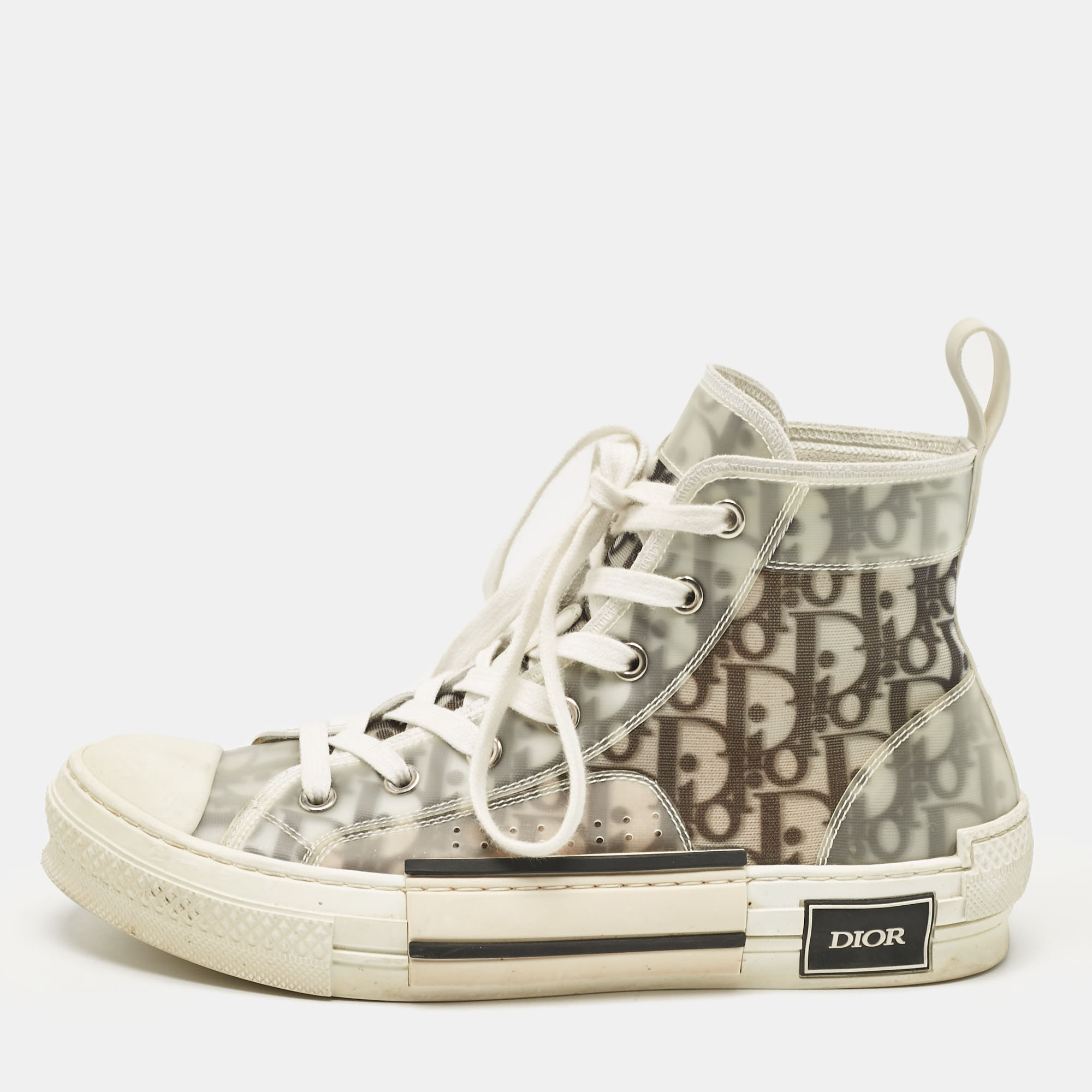 

Dior Grey Mesh and PVC B23 High Top Sneakers Size