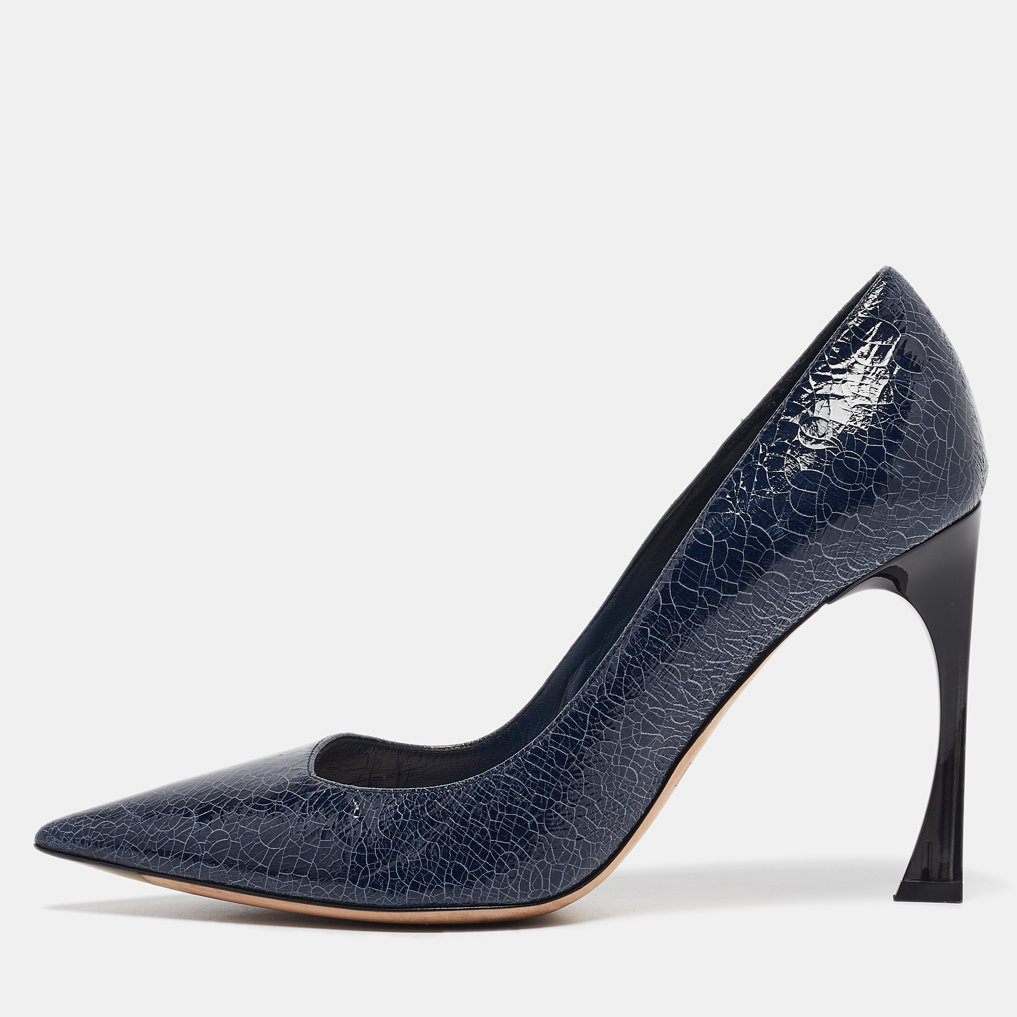 

Dior Blue Leather Pointed Toe Pumps Size