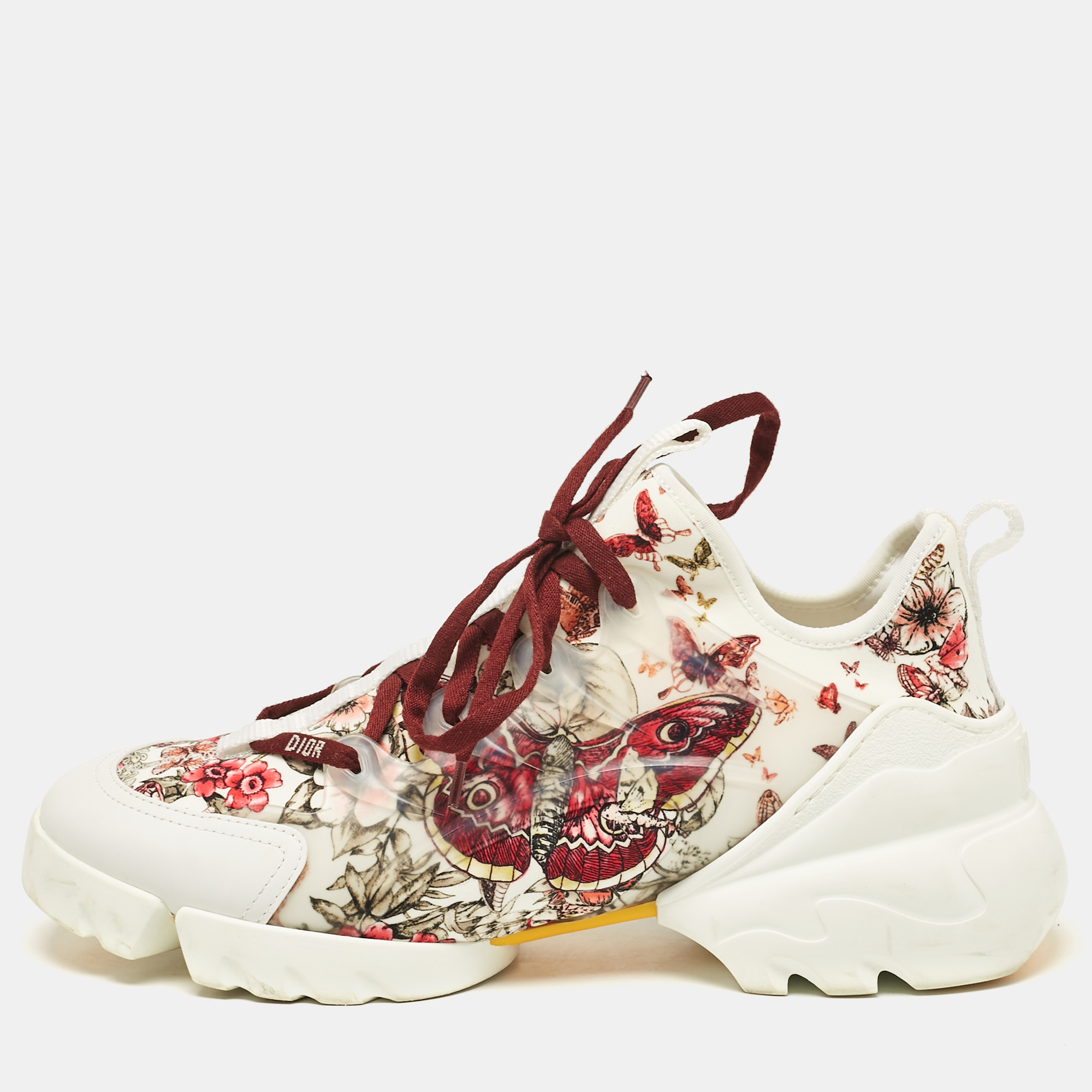 

Dior Multicolor Printed Fabric and Rubber D-Connect Sneakers Size