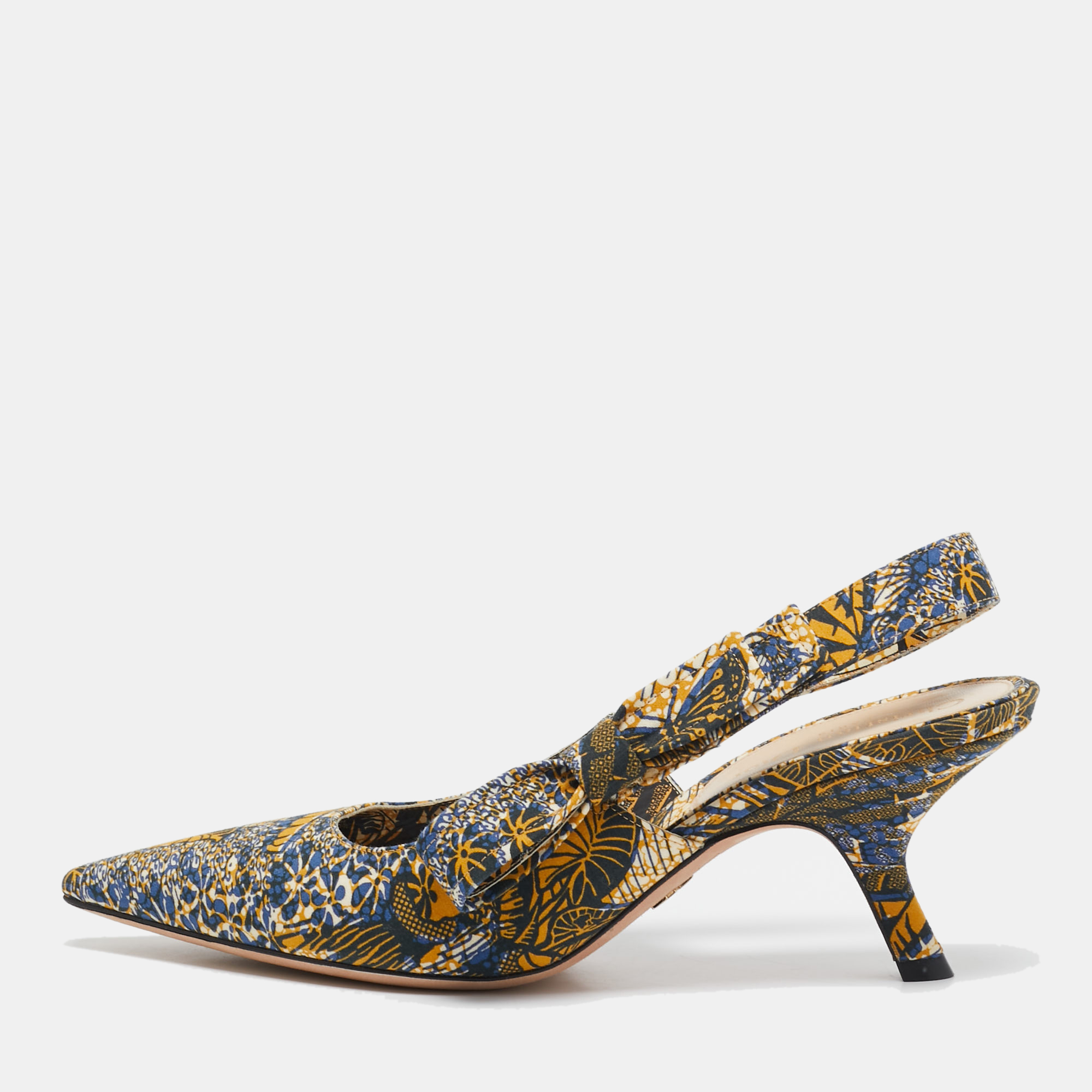 

Dior Multicolor Fabric Toile De Jouy Sweet D Slingback Pumps