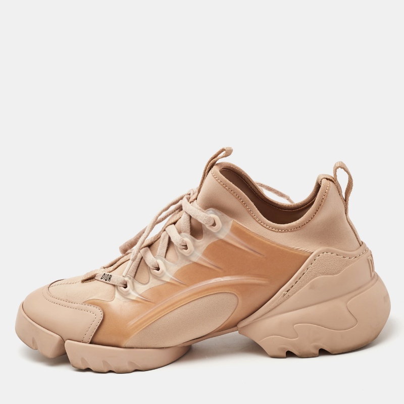 

Dior Beige Neoprene and Rubber D-Connect Sneakers Size