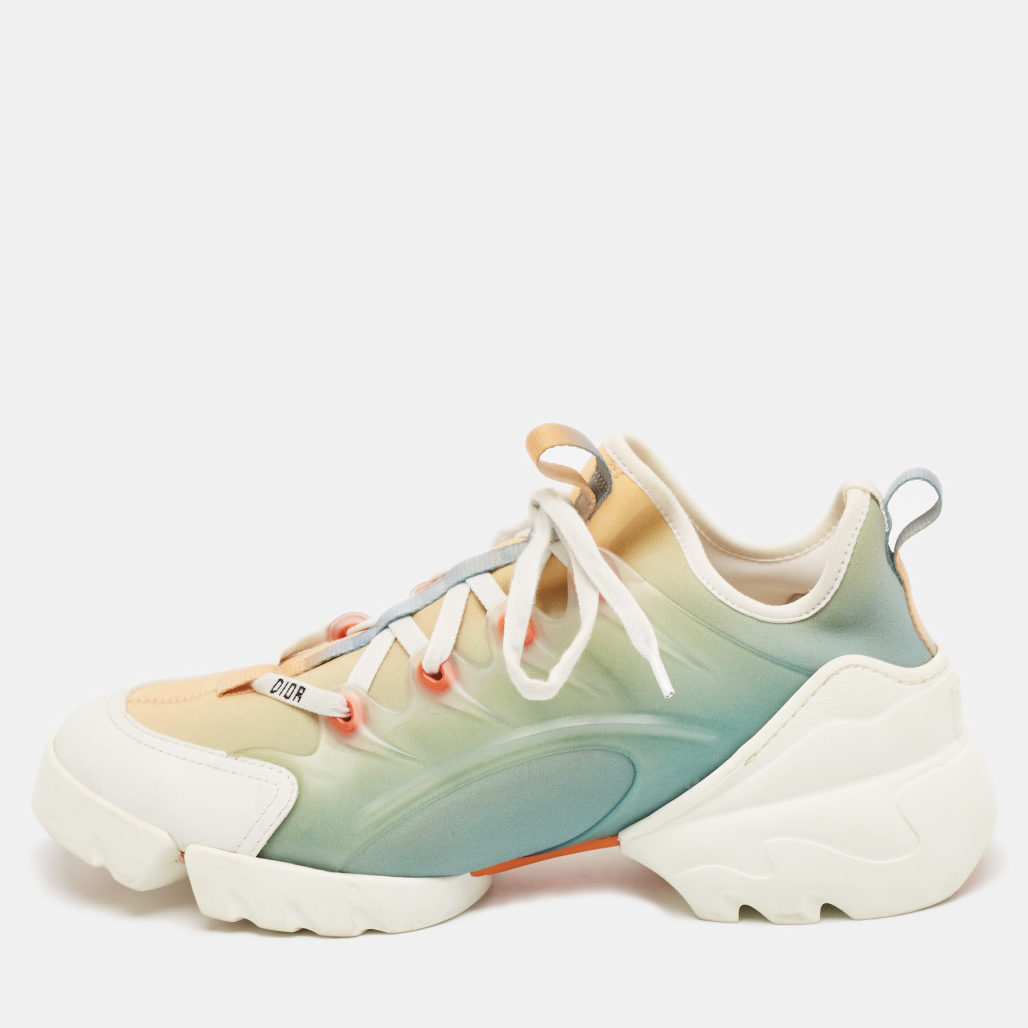 

Dior Multicolor Neoprene and PVC D-Connect Sneakers Size