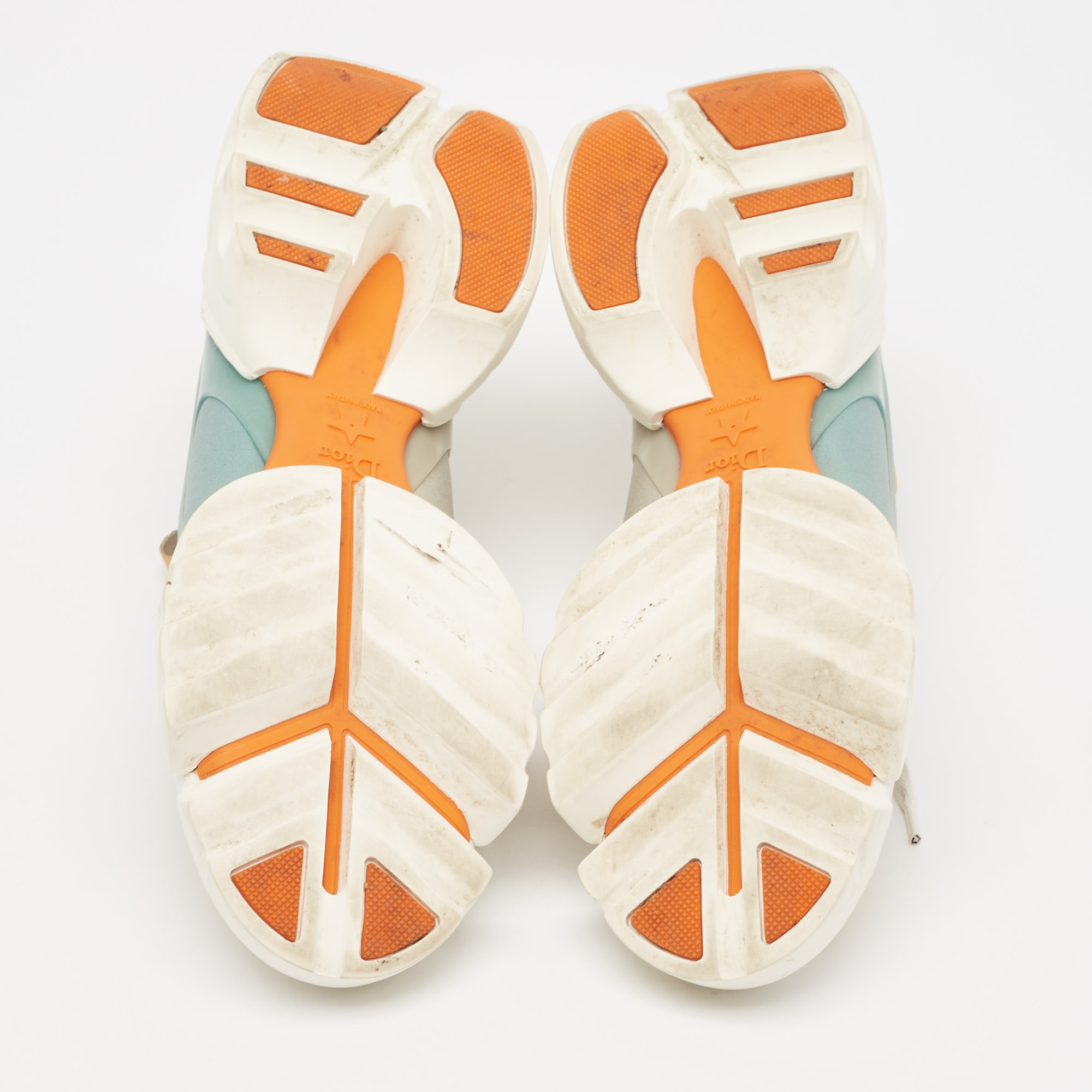 Dior Multicolor Neoprene and PVC D-Connect Sneakers Size 39 