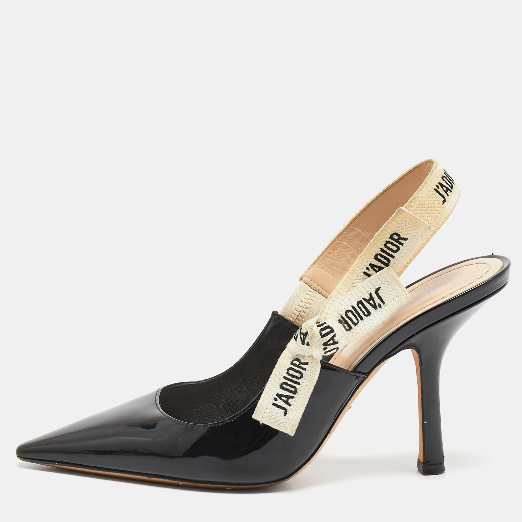 

Dior Black Patent Leather J'adior Pumps Size