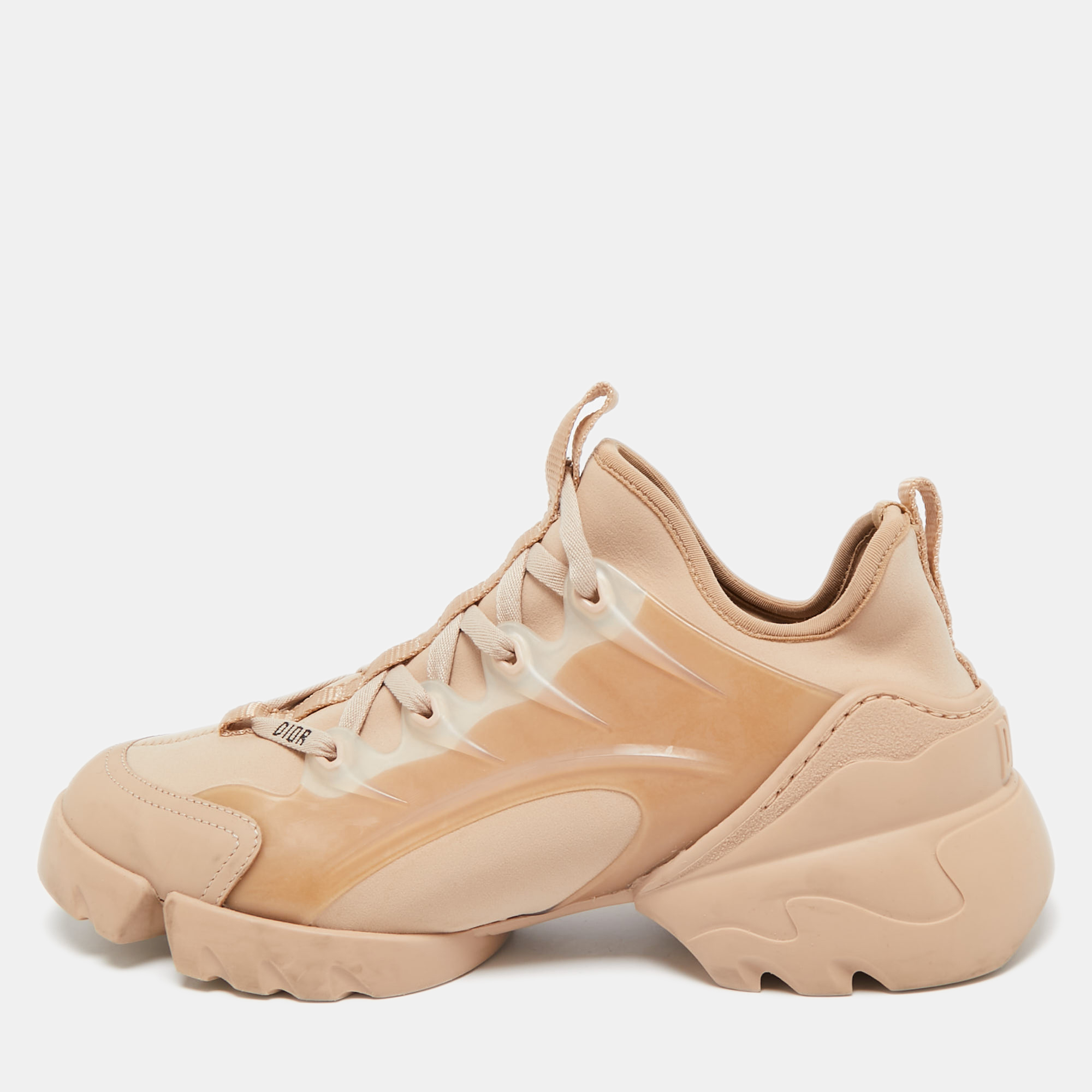 

Dior Beige Neoprene and Rubber D-Connect Sneakers Size