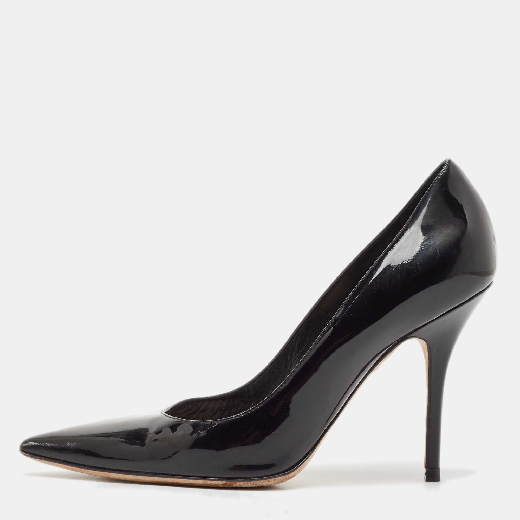 

Dior Black Patent Leather Pointed Toe Pumps Size