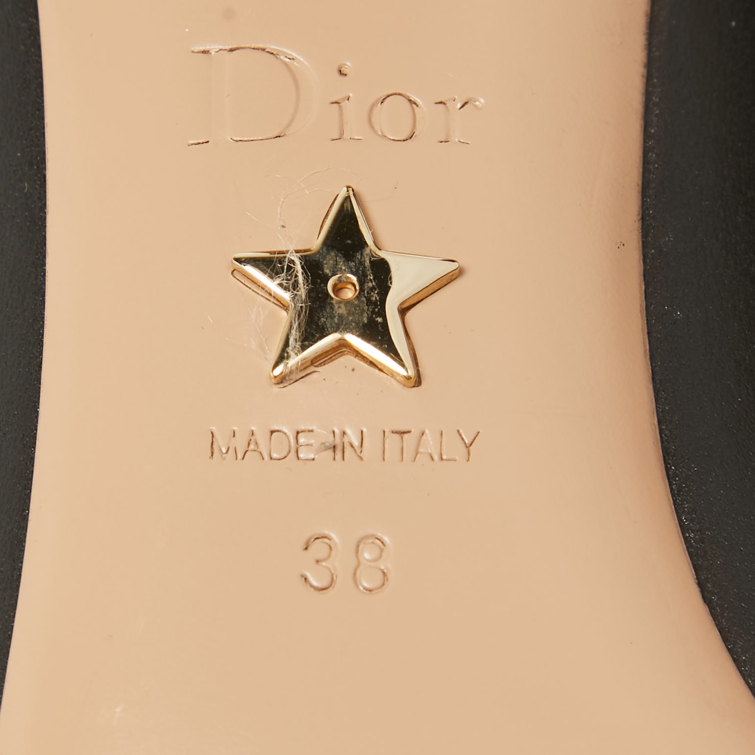Dior Black Leather Ankle Length Boots Size 38 