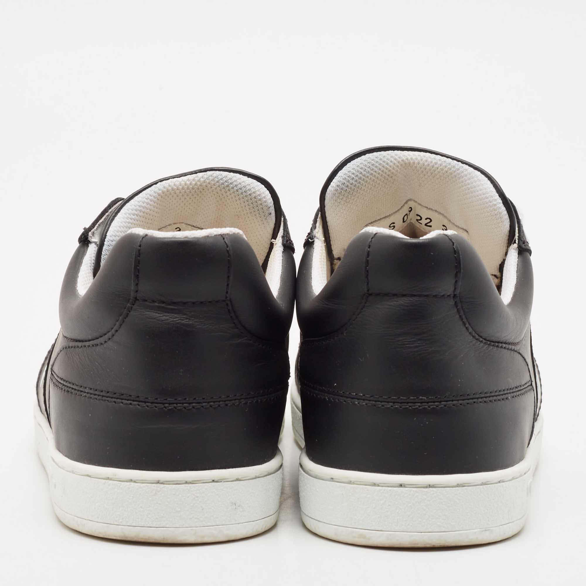 Dior Black Leather D-star Low Top Sneakers Size 39 