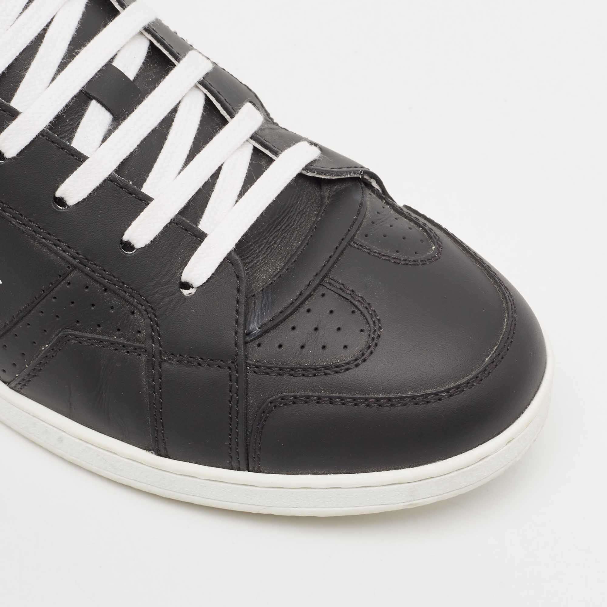 Dior Black Leather D-star Low Top Sneakers Size 39 