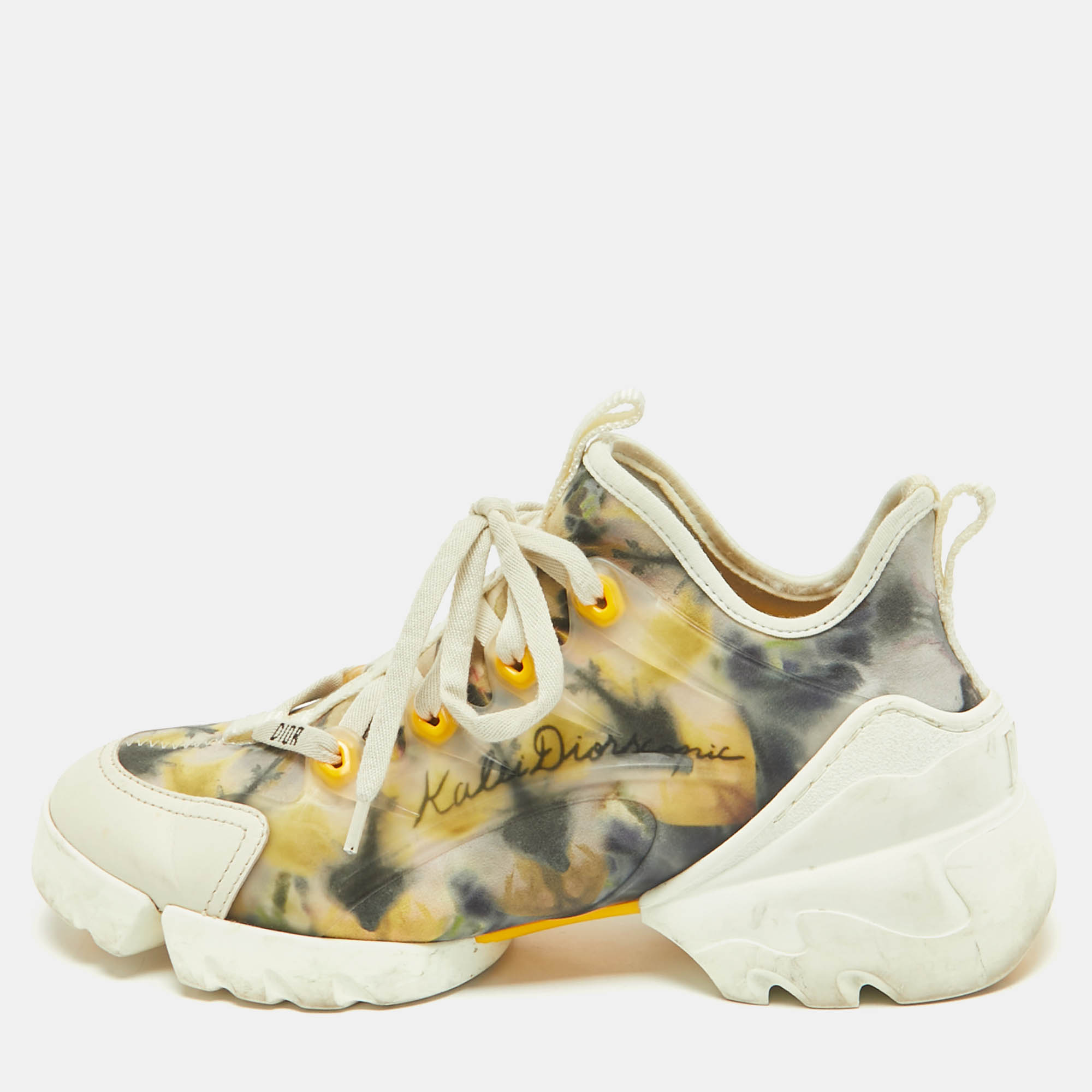 

Dior Multicolor Neoprene and PVC D-Connect Sneakers Size