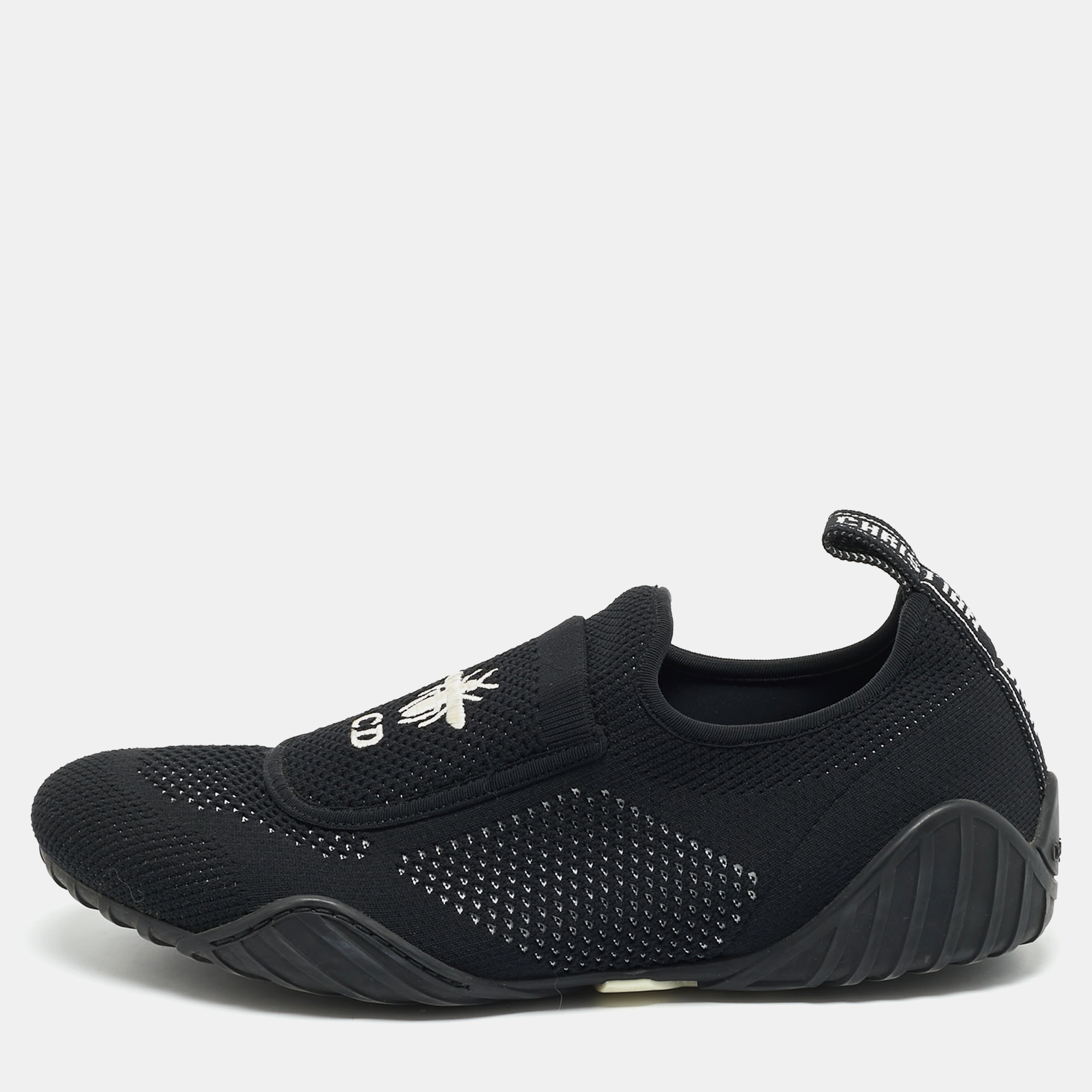 

Dior Black Knit Fabric D-Fence Low Top Sneakers Size