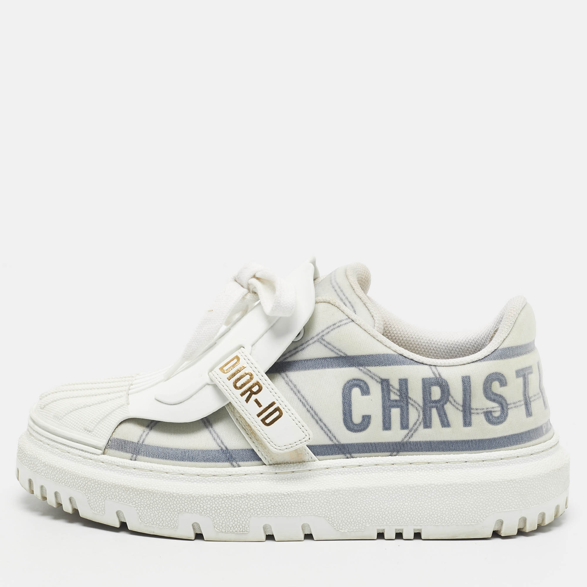

Dior White Rubber and Technical Mesh Dior ID Sneakers Size