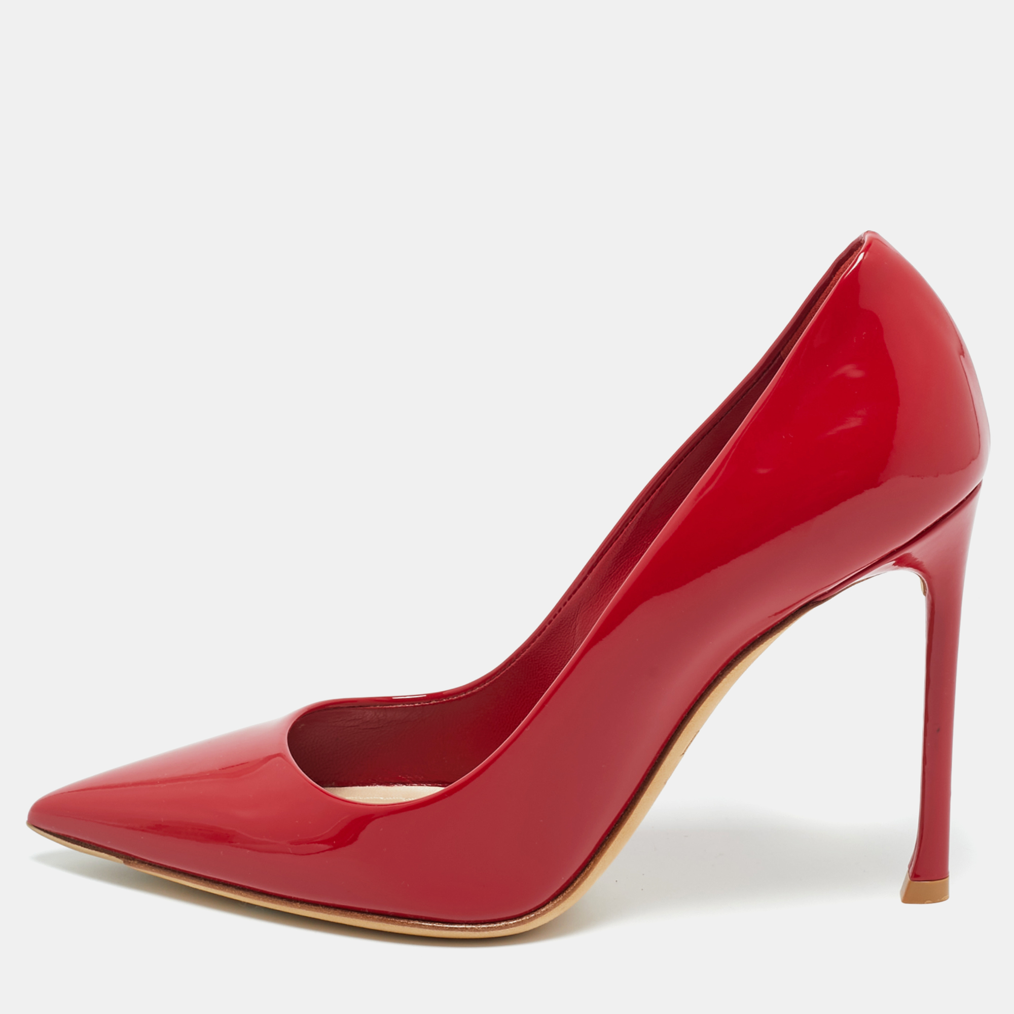 

Dior Red Patent Leather Dior Essence Pumps Size