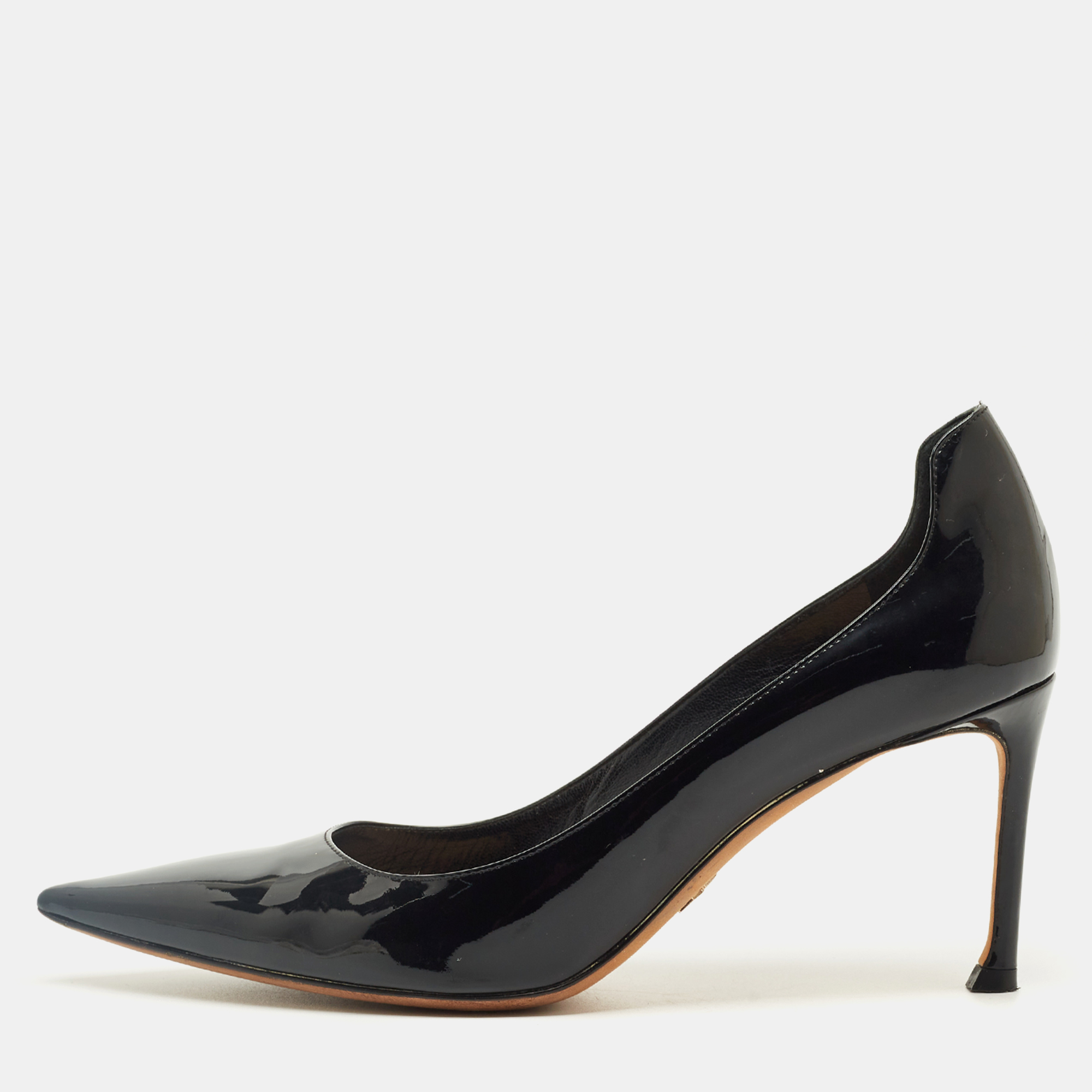 

Christian Dior Black Patent Leather Pointed Toe Pumps Size