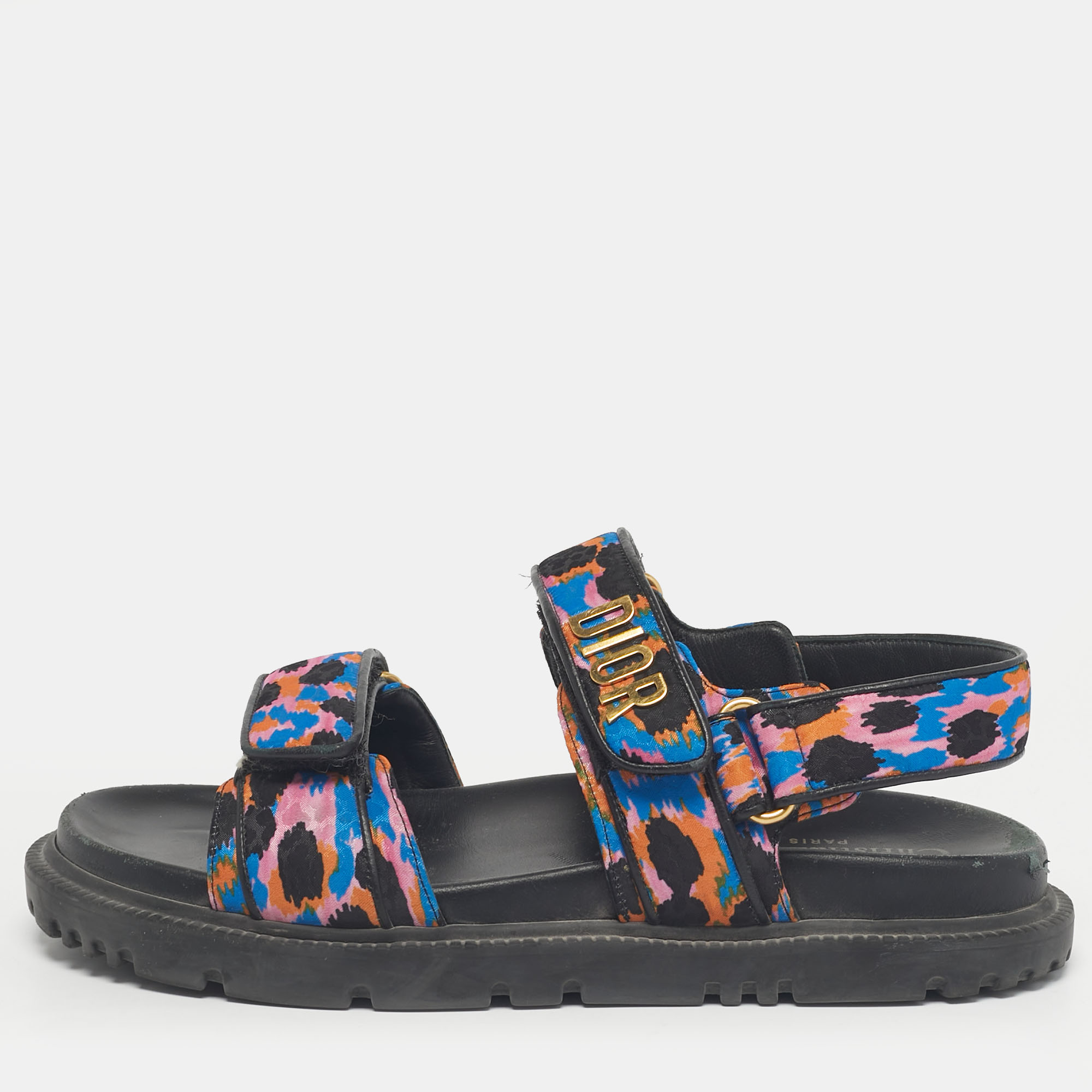 Pre-owned Dior Act Sandals Size 37 In Multi