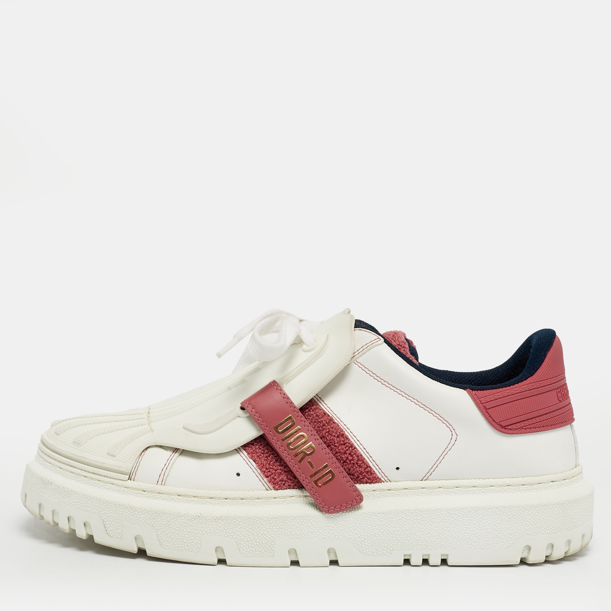 

Dior ID Size  White/Pink Leather and Rubber Sneakers