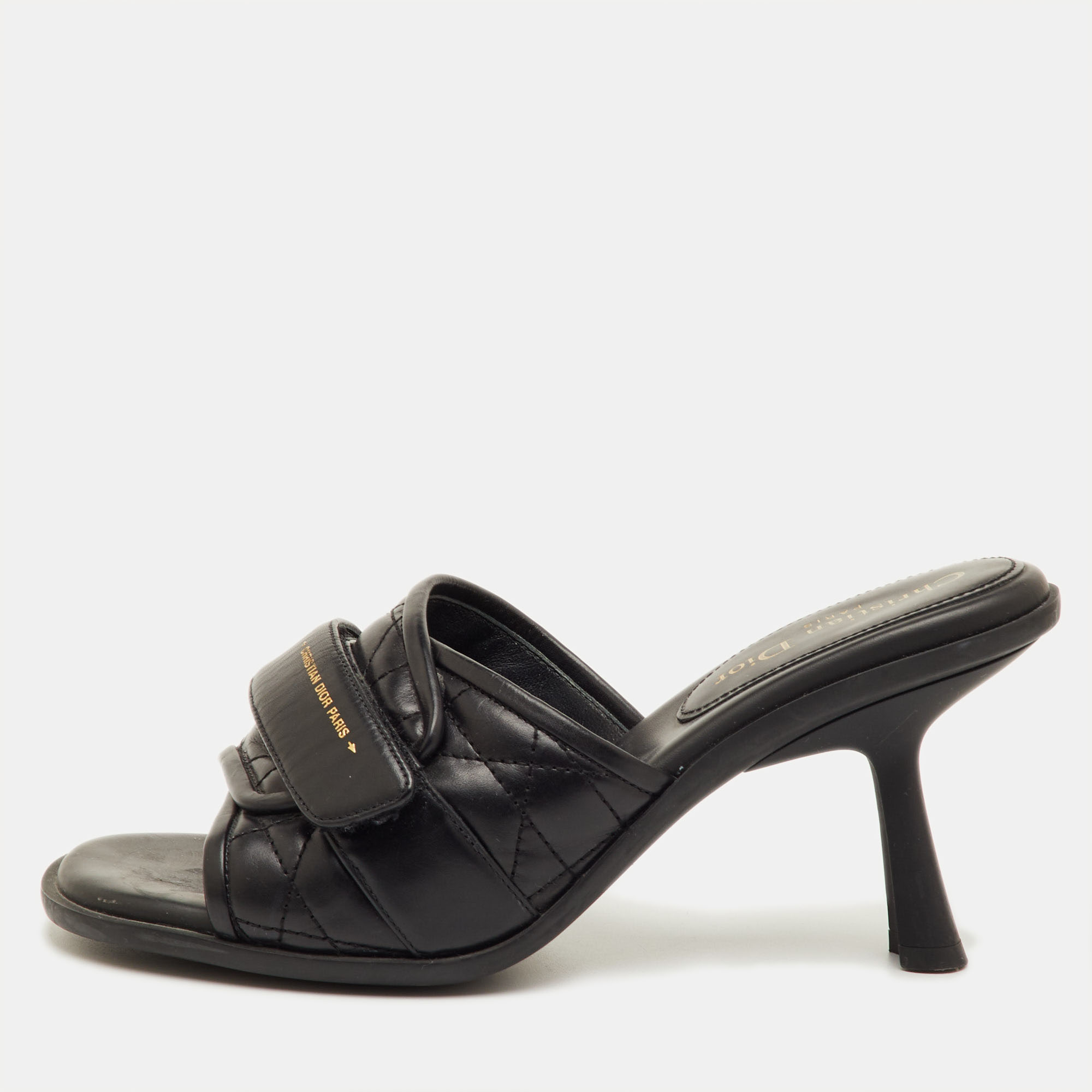 Pre-owned Dior Evolution Slide Sandals In Black