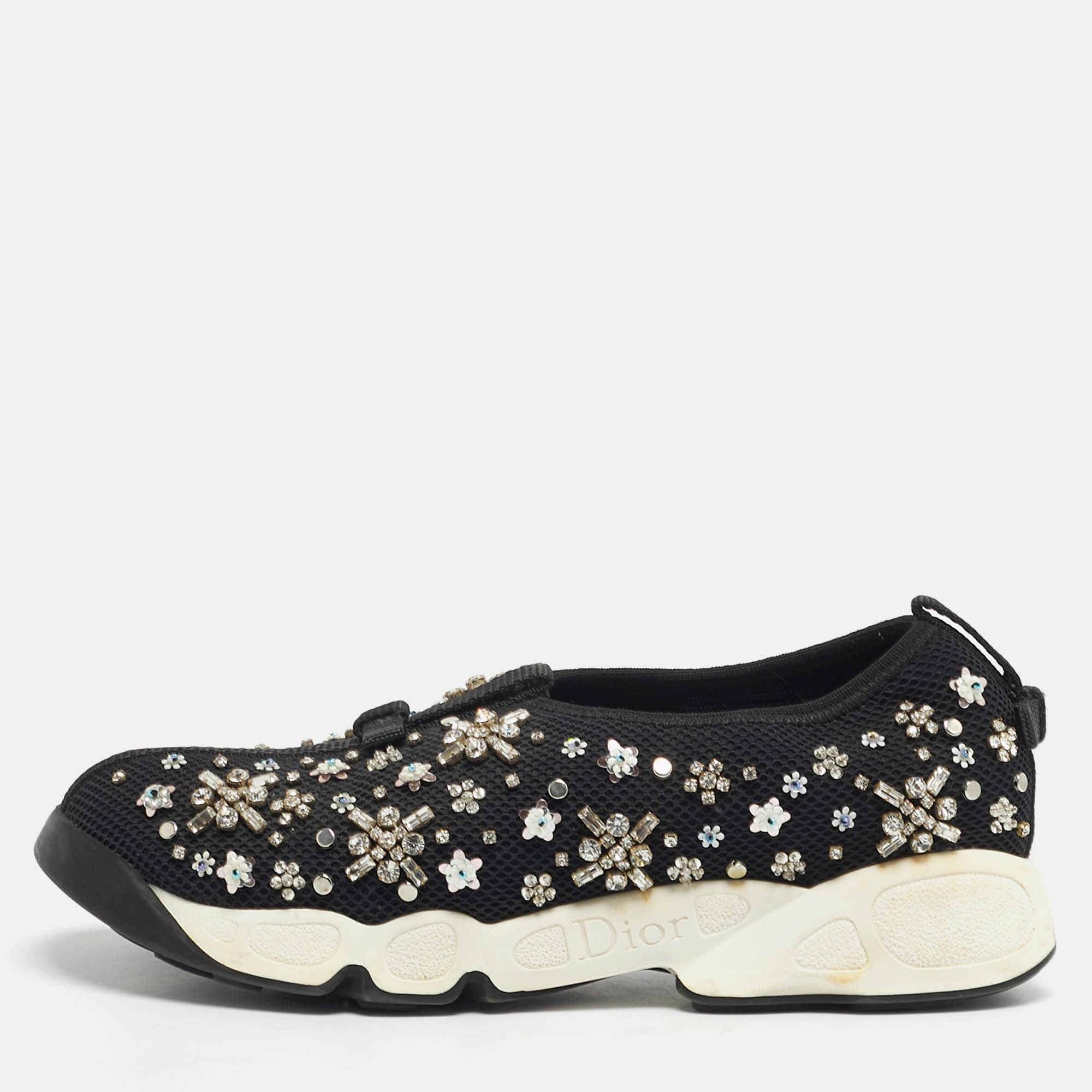 

Dior Fusion Size  Black Mesh Low Top Sneakers