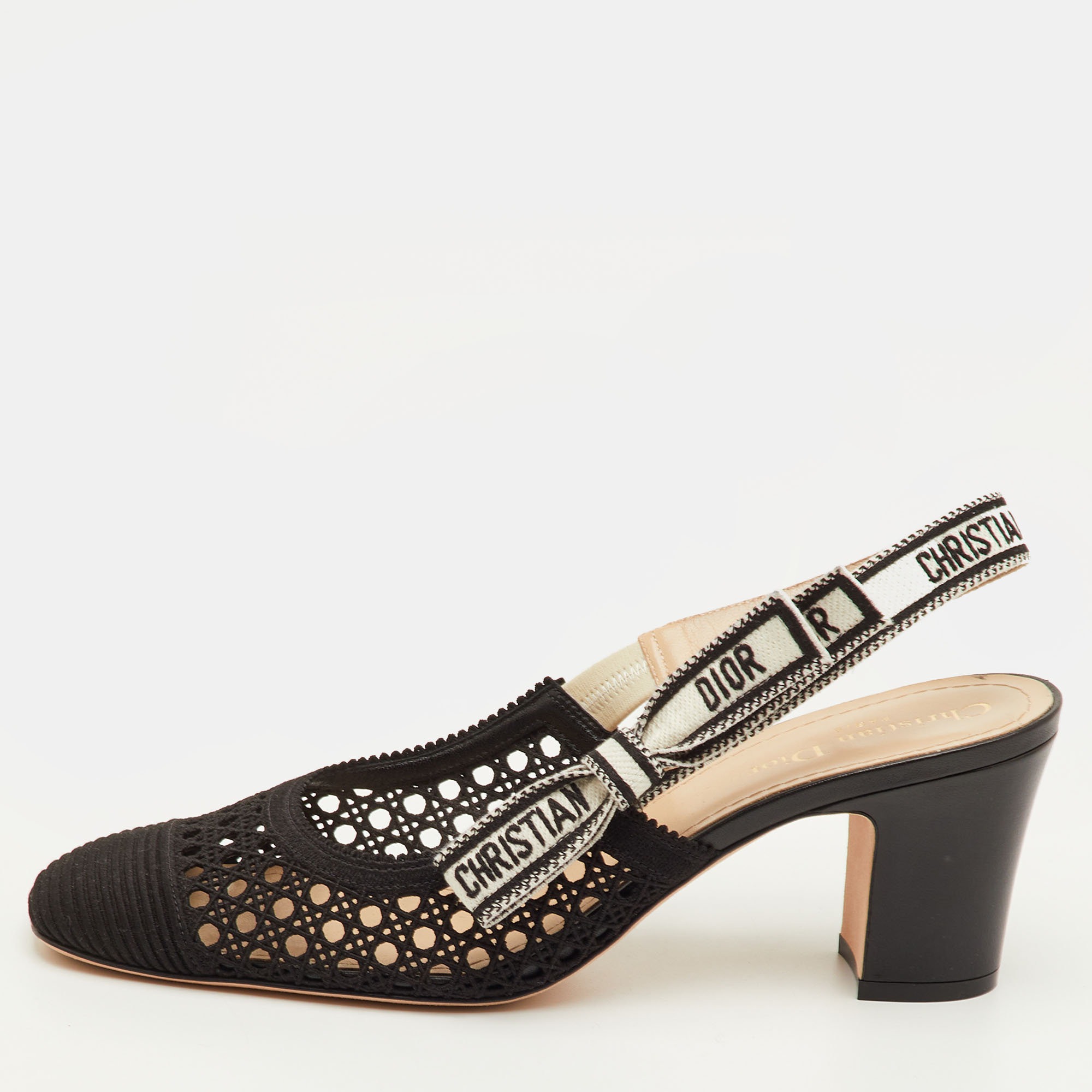 

Dior Dior & Moi Size  Black Fabric and Leather Pumps