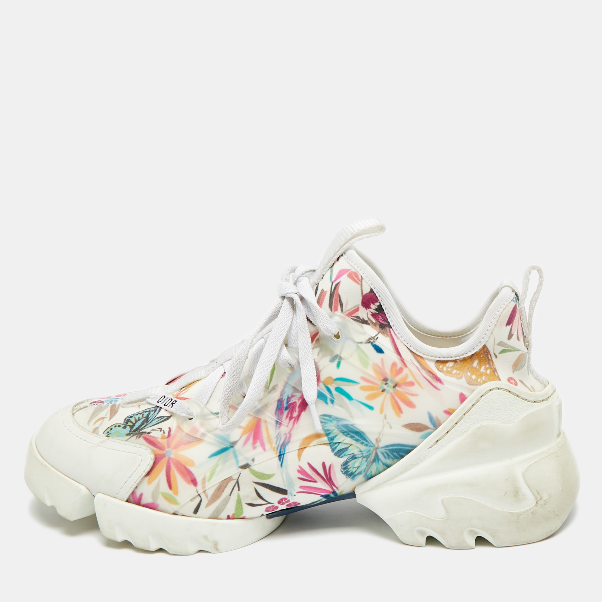

Dior D-Connect Size  Multicolor Fabric and Leather Low Top Sneakers