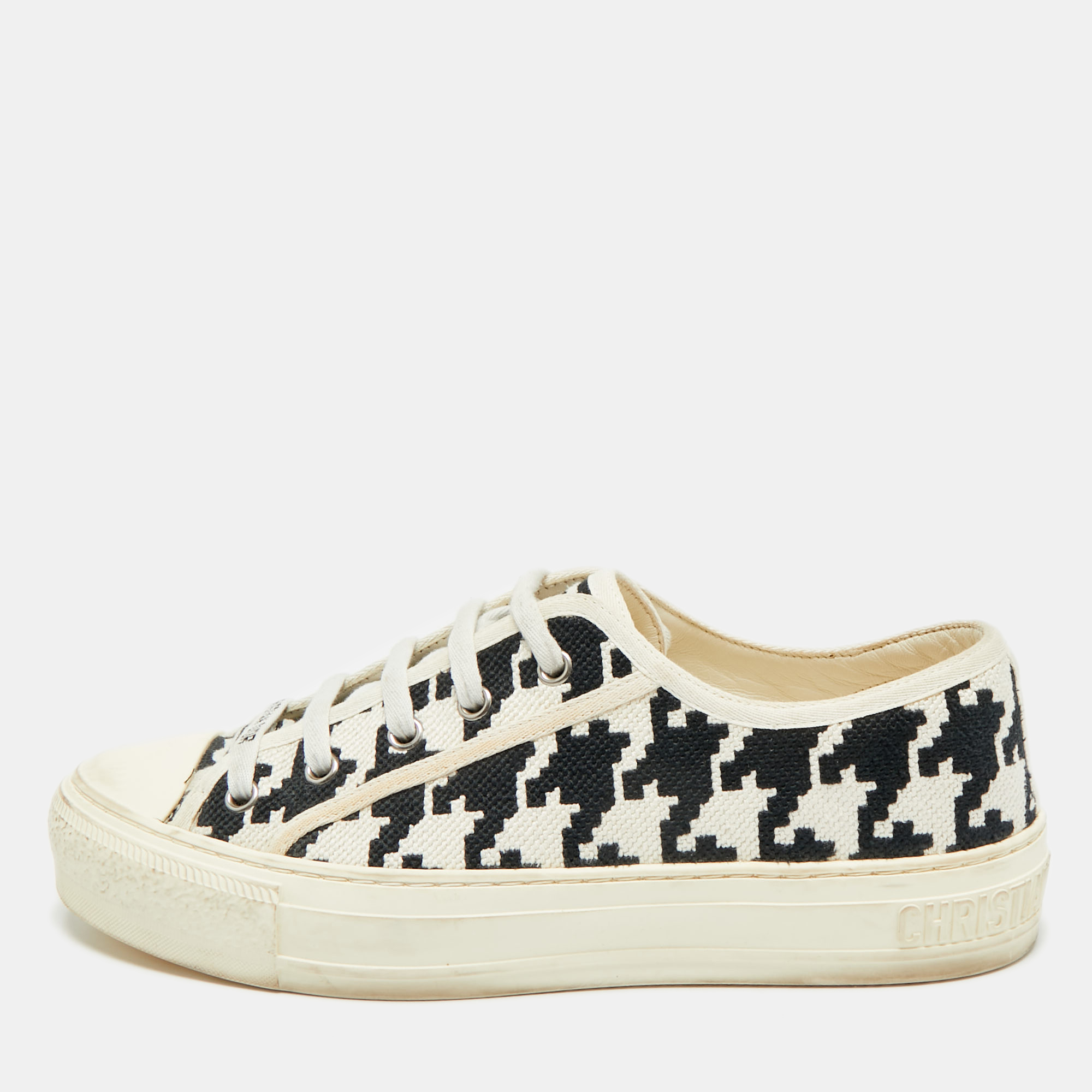 

Dior Walk'n'Dior Size  White/Black Canvas Low Top Sneakers