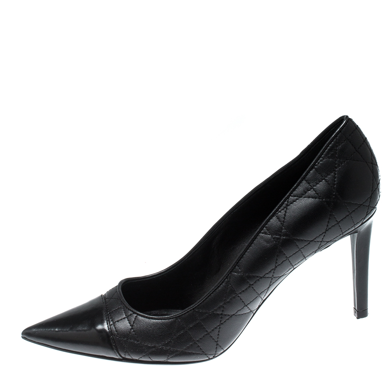 

Dior Black Quilted Leather Pointed Toe Pumps Size