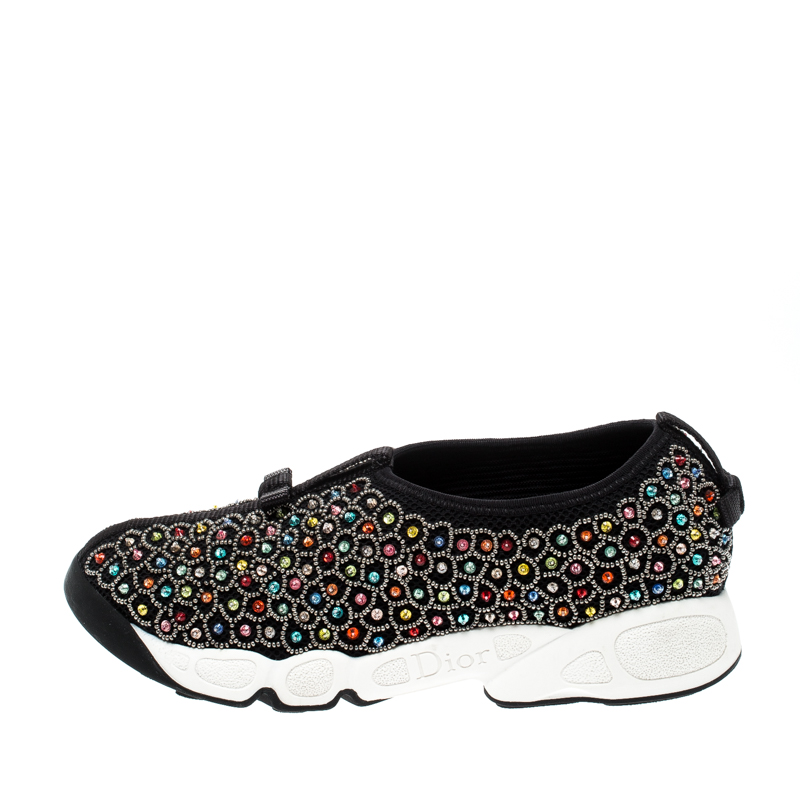 

Dior Multicolor Mesh Fusion Embellished Sneakers Size