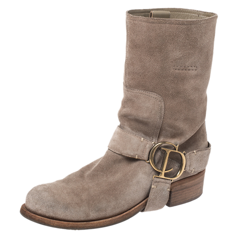 christian dior boots beige