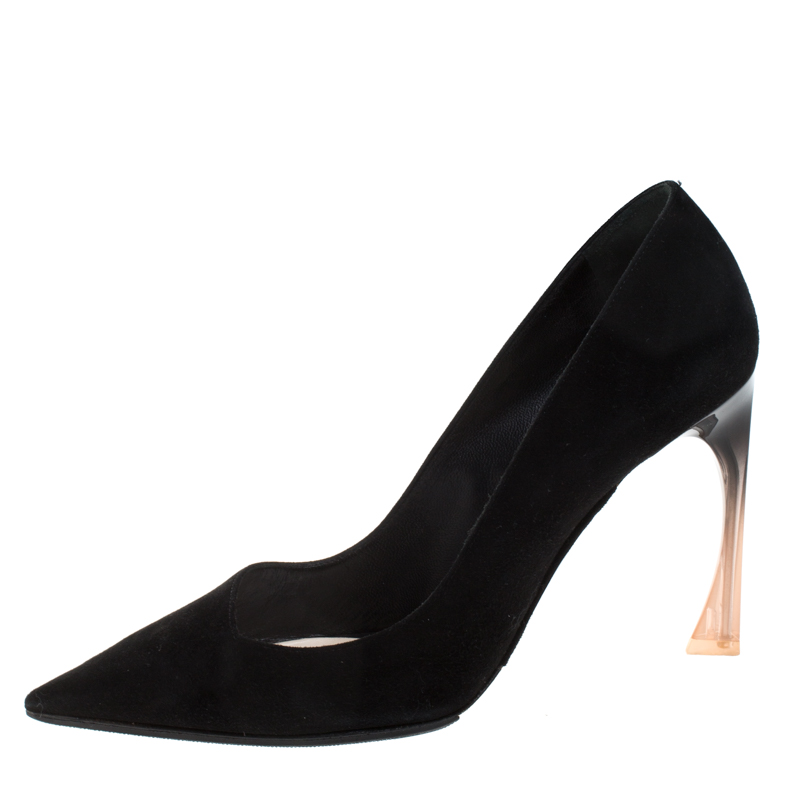 

Dior Black Suede Songe Pointed Toe Pumps Size