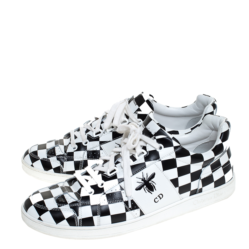 dior checkered shoes