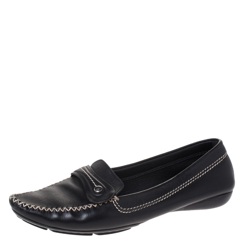 Dior Black Leather Loafers Size 41.5 Dior | TLC