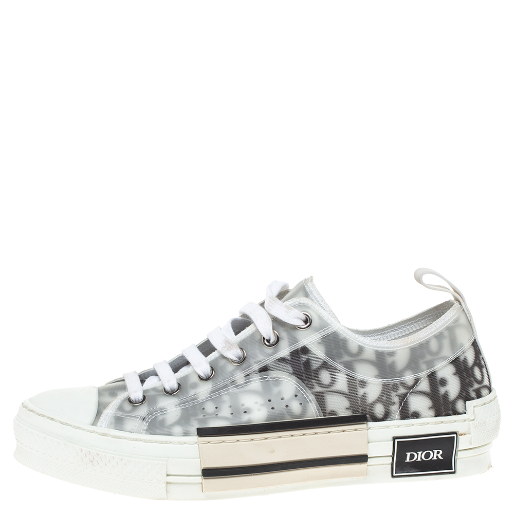 

Dior White Oblique Mesh B23 Low Top Sneakers Size