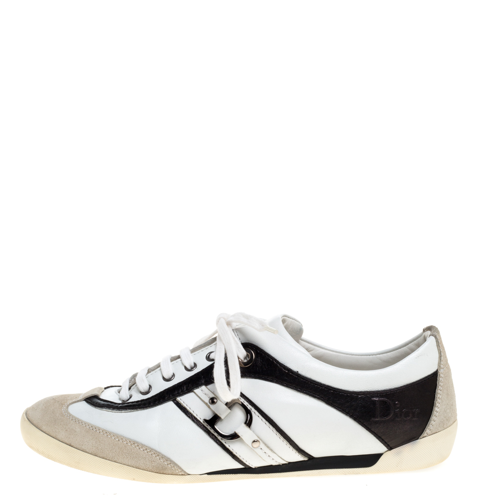 

Dior Tri Color Leather and Suede Lace Up Sneakers Size, Multicolor