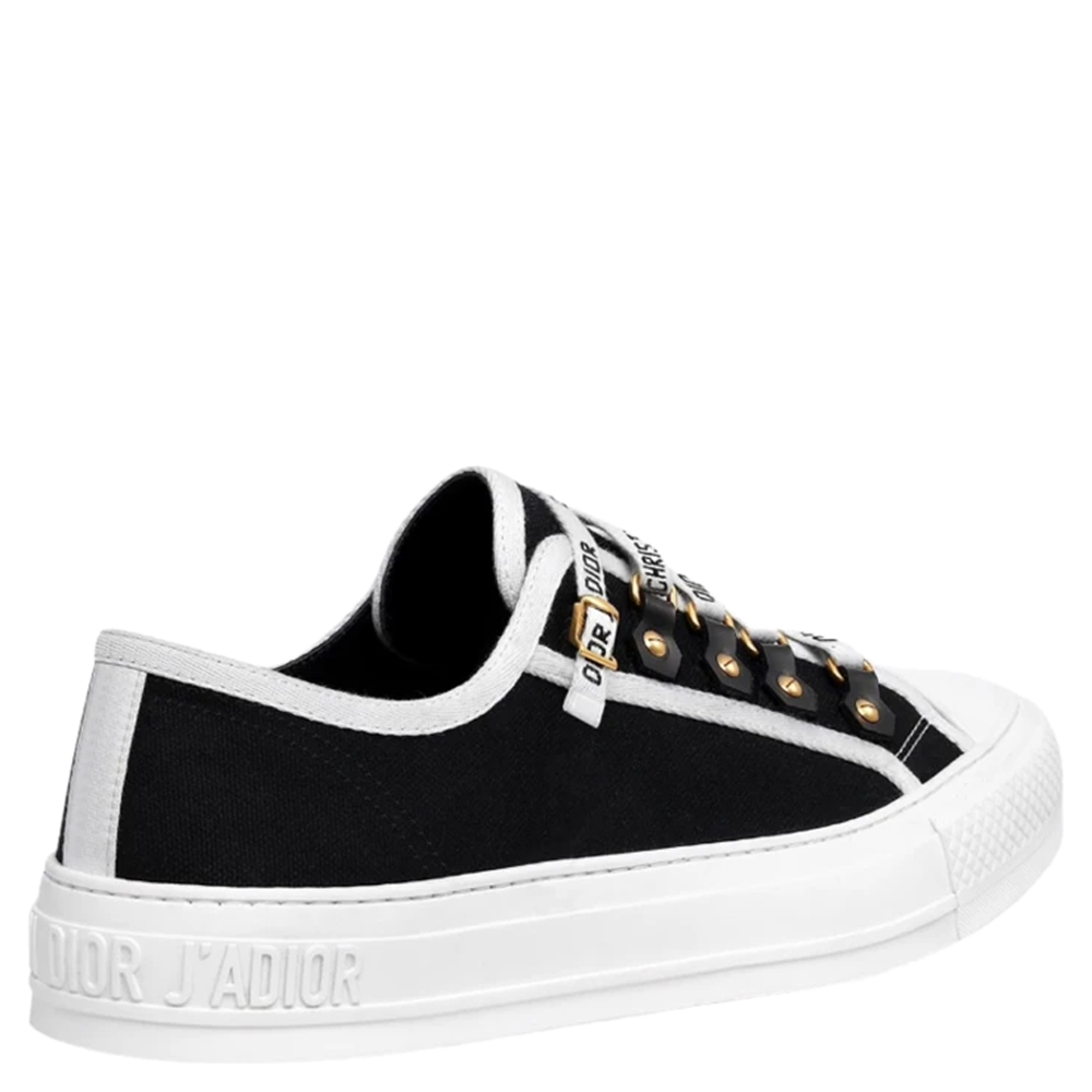 

Dior Black/White Walk'n'Dior Canvas and Leather Sneakers Size EU 37