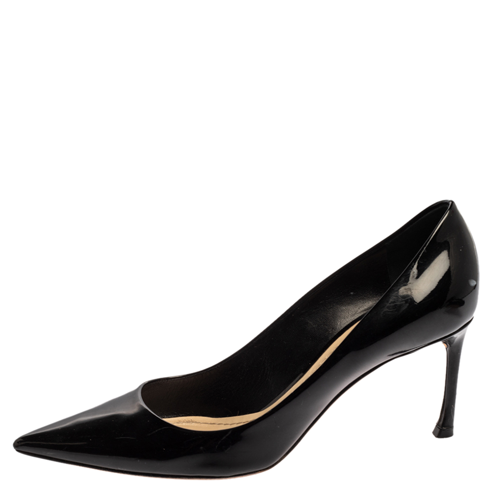 

Dior Black Patent Leather Pointed Toe Pumps Size