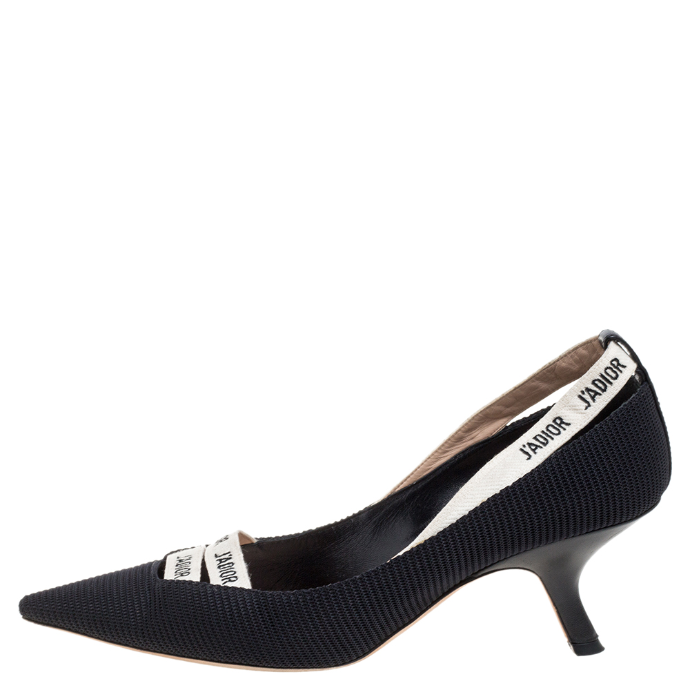 

Dior Black Fabric J'adior Pointed Toe Pumps Size